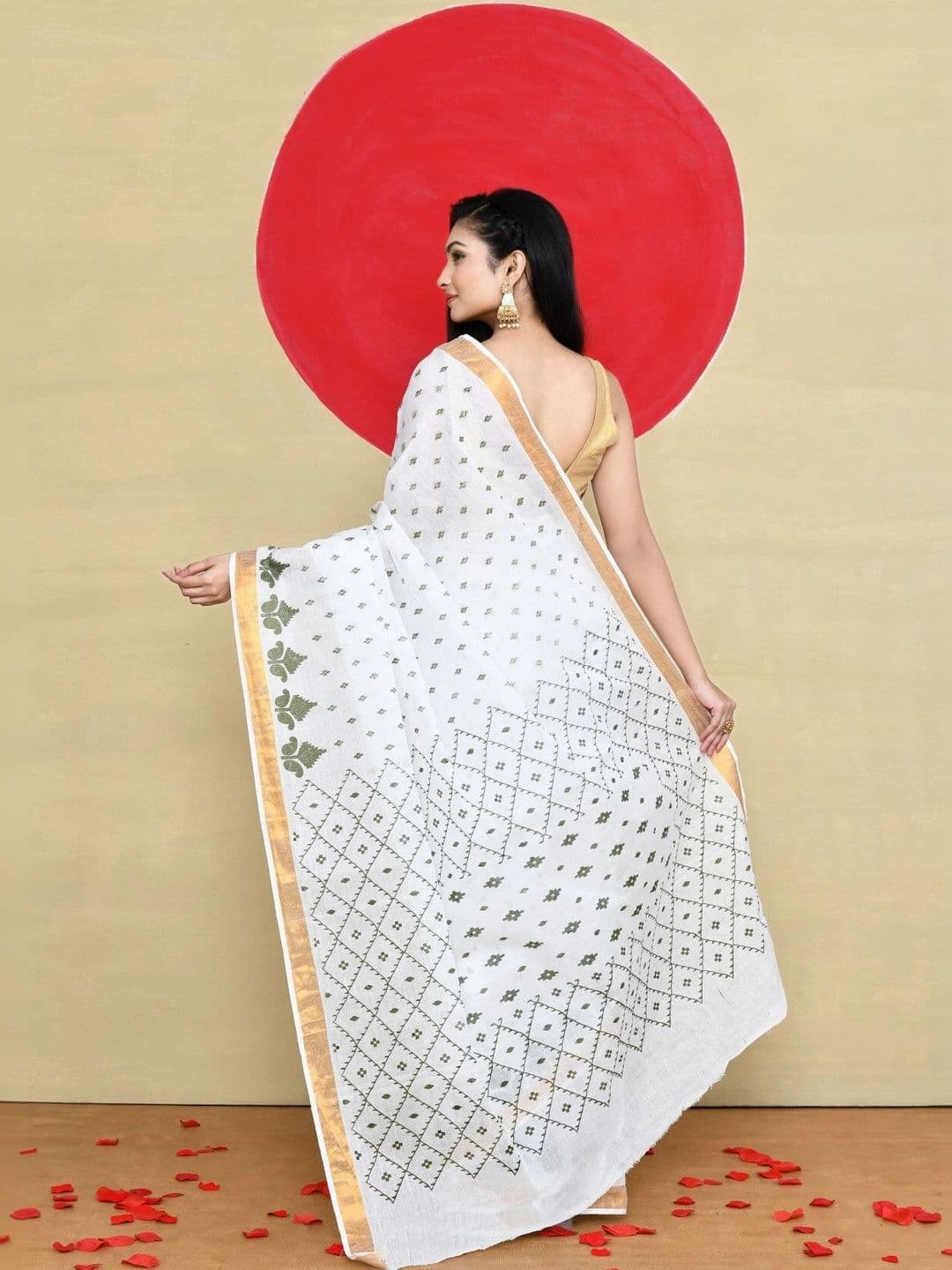 TANTSHREE Pure Cotton Saree thumbnail 3
