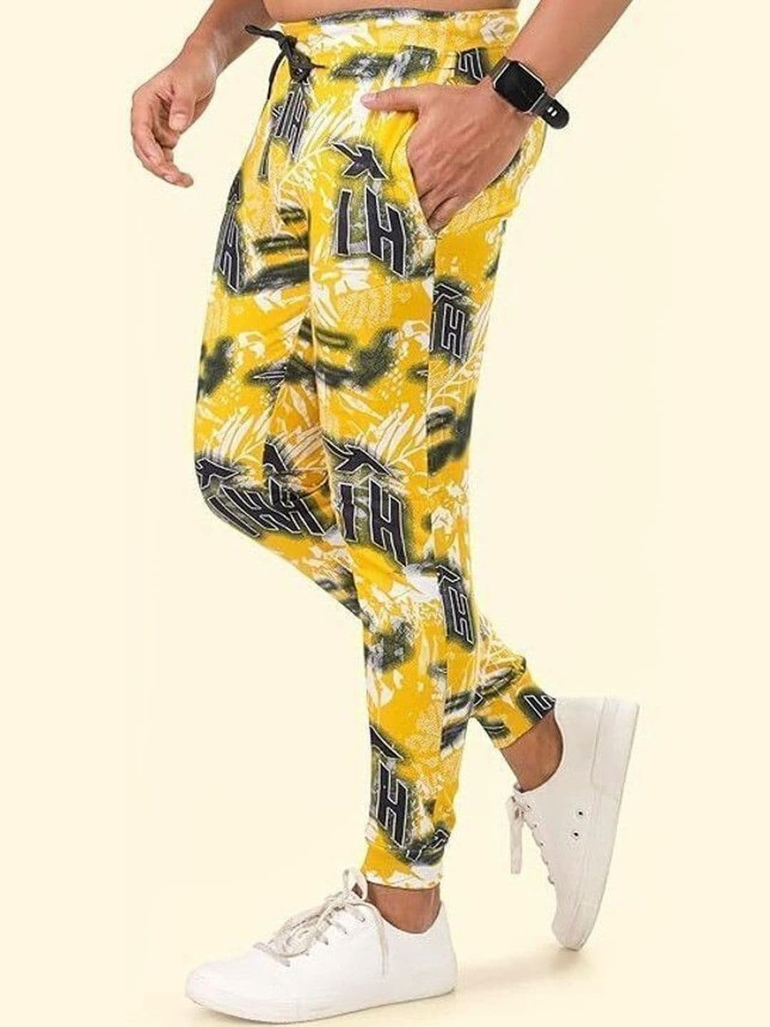 24 Street Men Jogger Mid-Rise Printed Jeans thumbnail 4