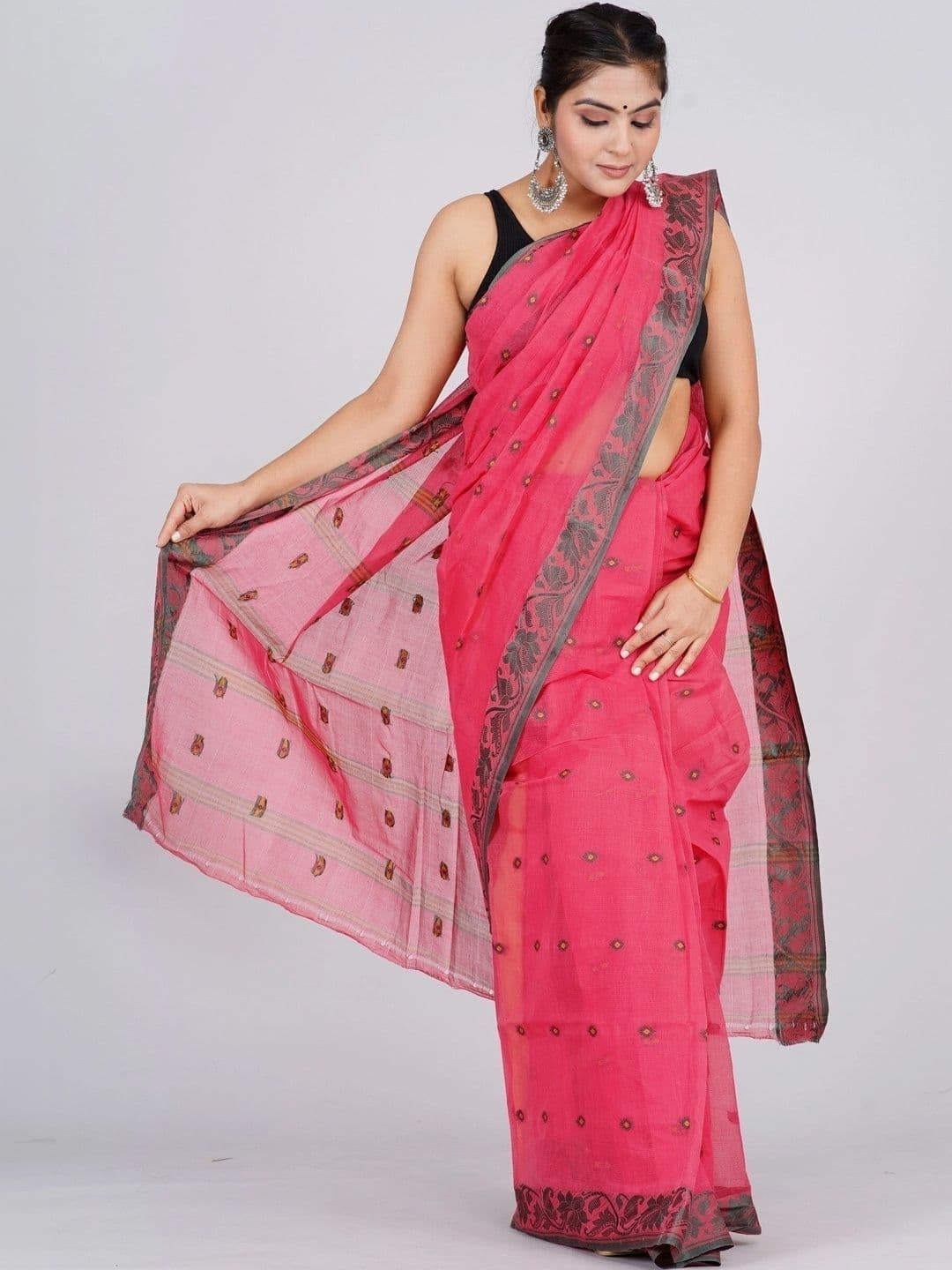 TANTSHREE Zari Pure Cotton Saree thumbnail 4