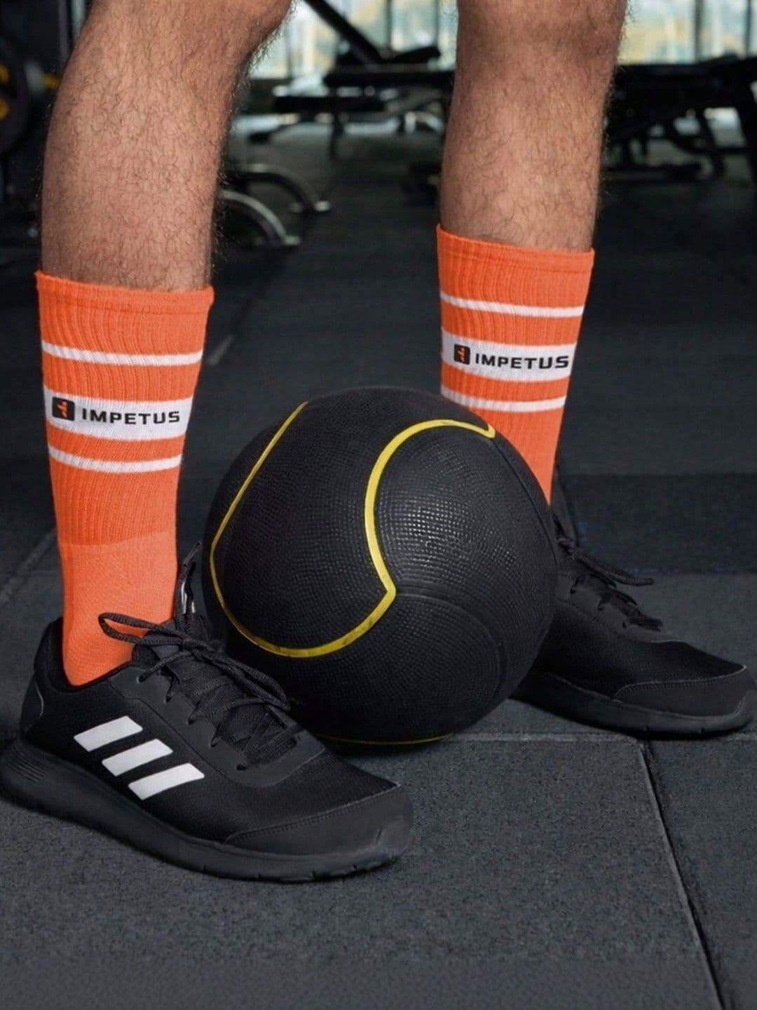 IMPETUS Men Striped Calf Length Socks thumbnail 2