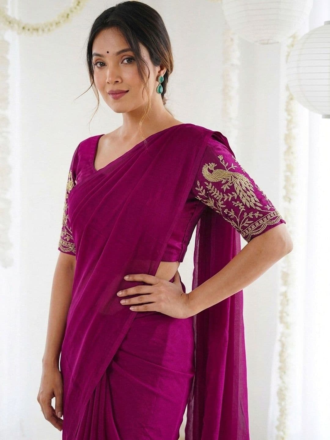 Satrani Tissue Saree thumbnail 6