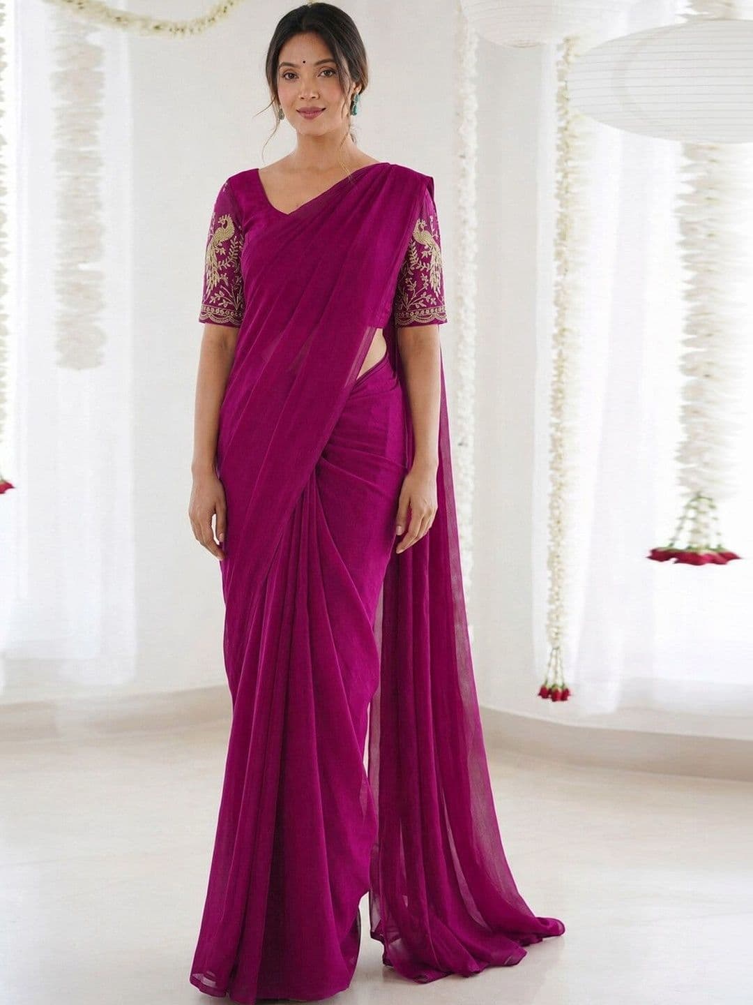 Satrani Tissue Saree thumbnail 4