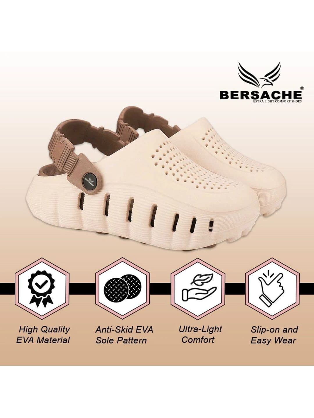 BERSACHE Men Clogs Sandals thumbnail 4