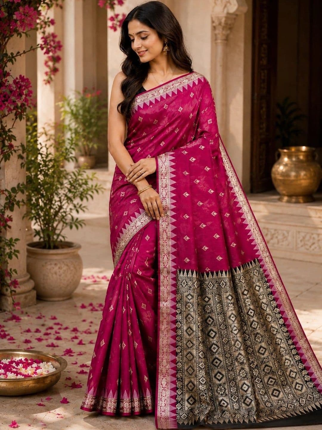 JAHAN VASTARA Zari Pure Cotton Sambalpuri Saree thumbnail 4