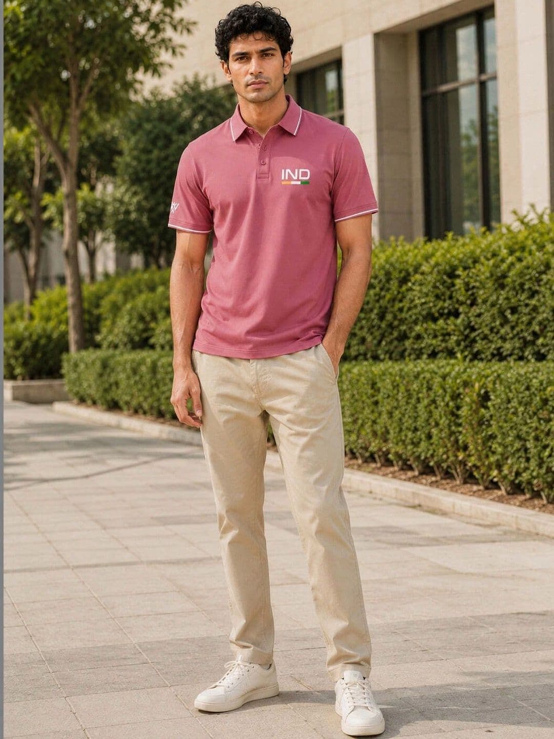 Warrior World Men Typography Polo Collar T-shirt thumbnail 6