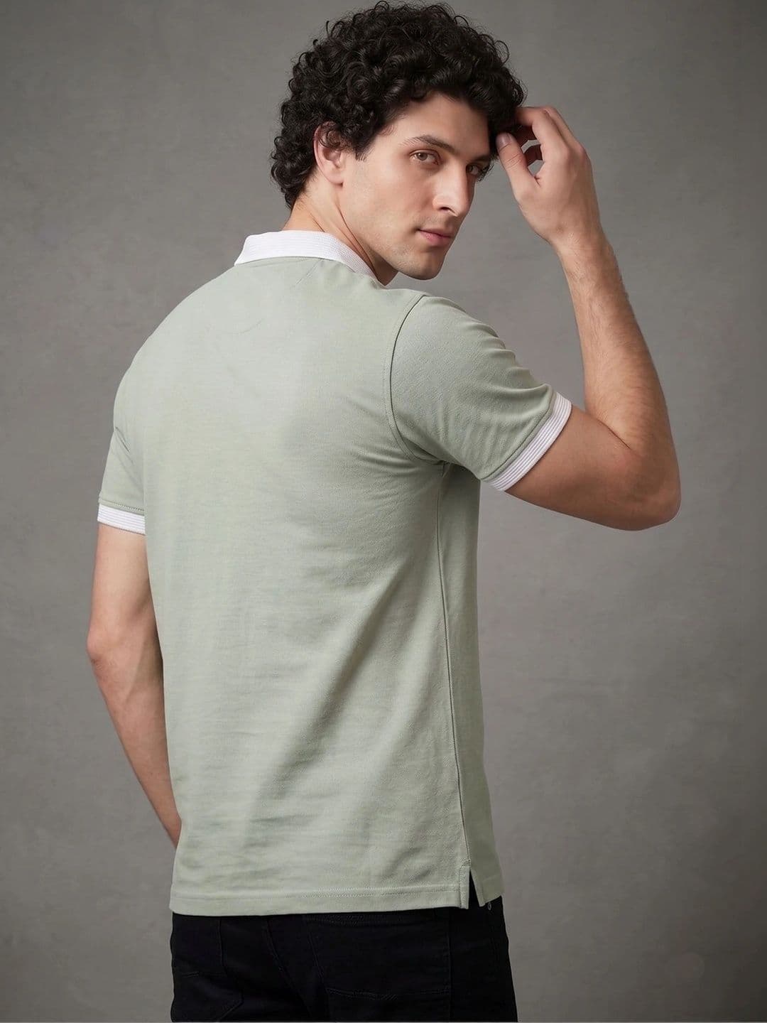 Roadster Men Brand Logo Polo Collar T-shirt thumbnail 3