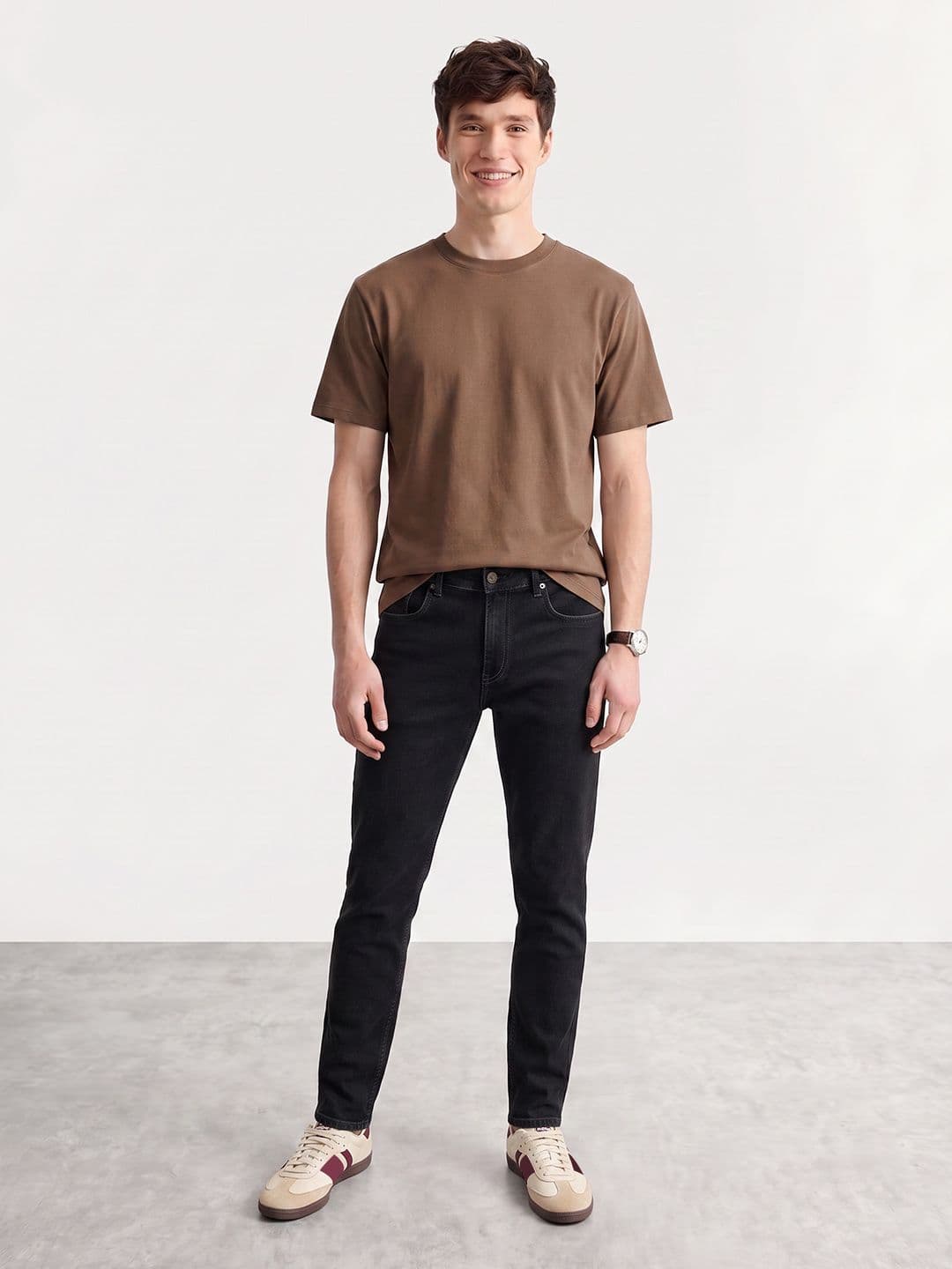 Mast & Harbour Men Carrot Fit Stretchable Jeans thumbnail 2