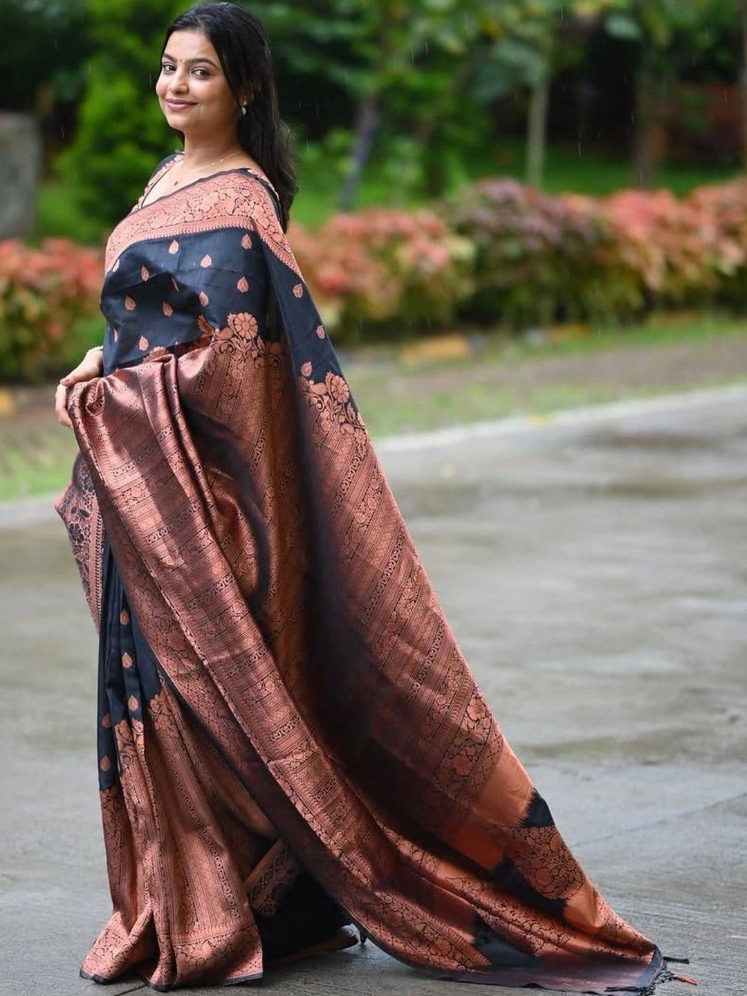 revika Woven Design Zari Art Silk Designer Kanjeevaram Saree thumbnail 7