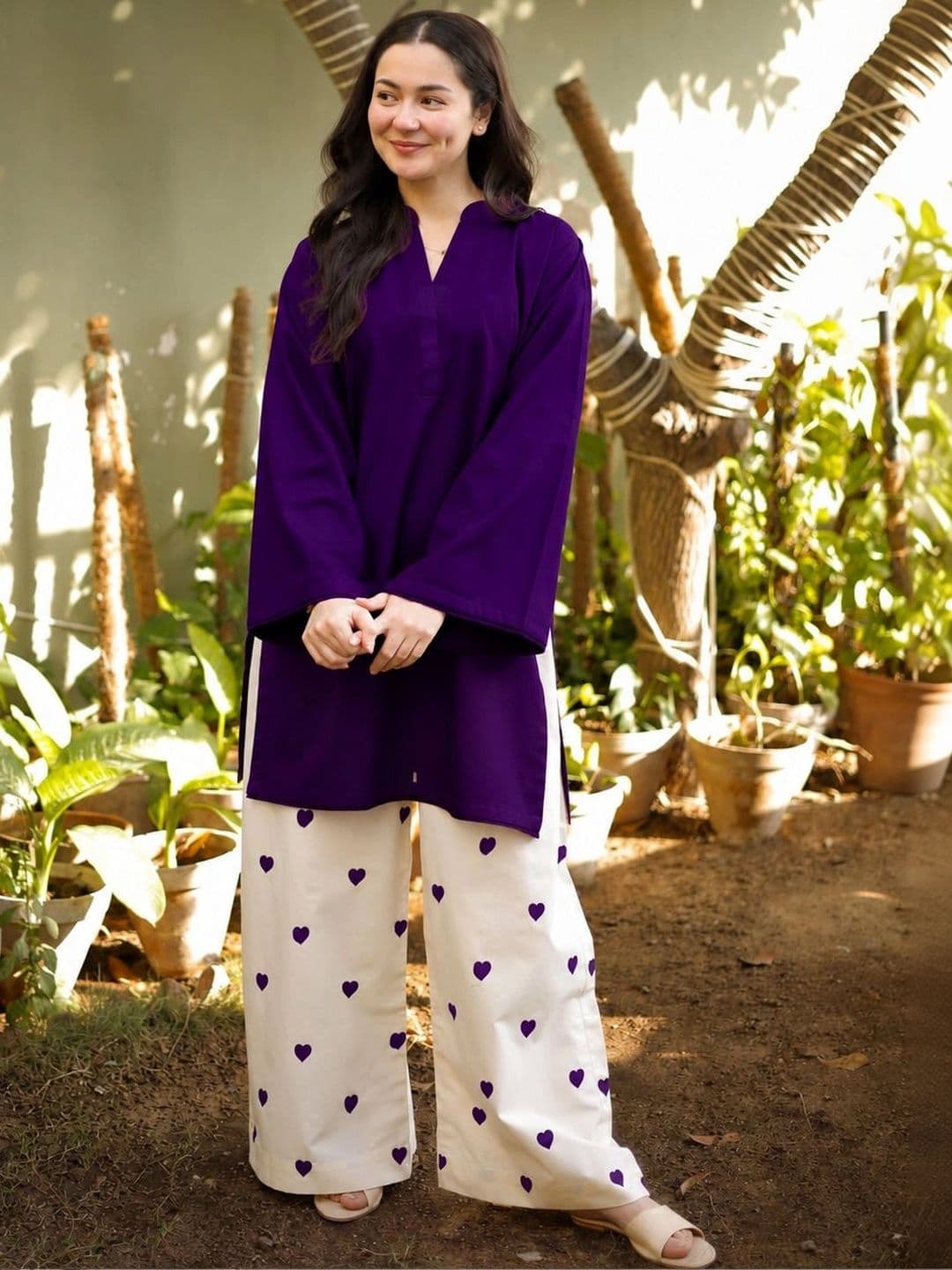KROLIANT Solid Tunic with Palazzos thumbnail 4