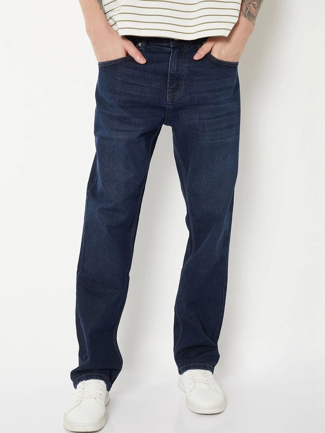 max Men Regular Fit Mid-Rise Stretchable Jeans - view 1