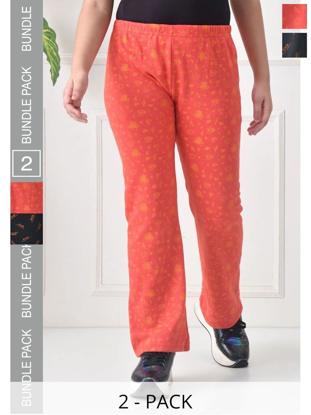 BAESD Girls 2 Printed Knitted Palazzos - view 1