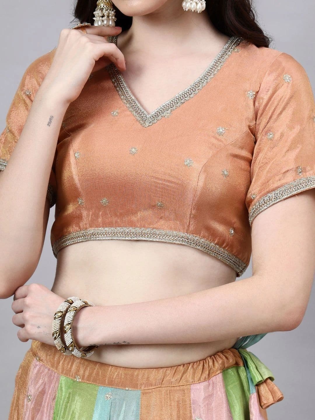 PAVORA Ready to Wear Lehenga & thumbnail 4