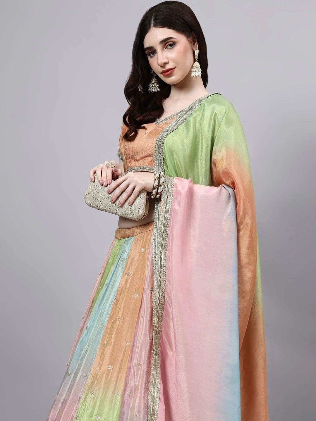PAVORA Ready to Wear Lehenga & thumbnail 5