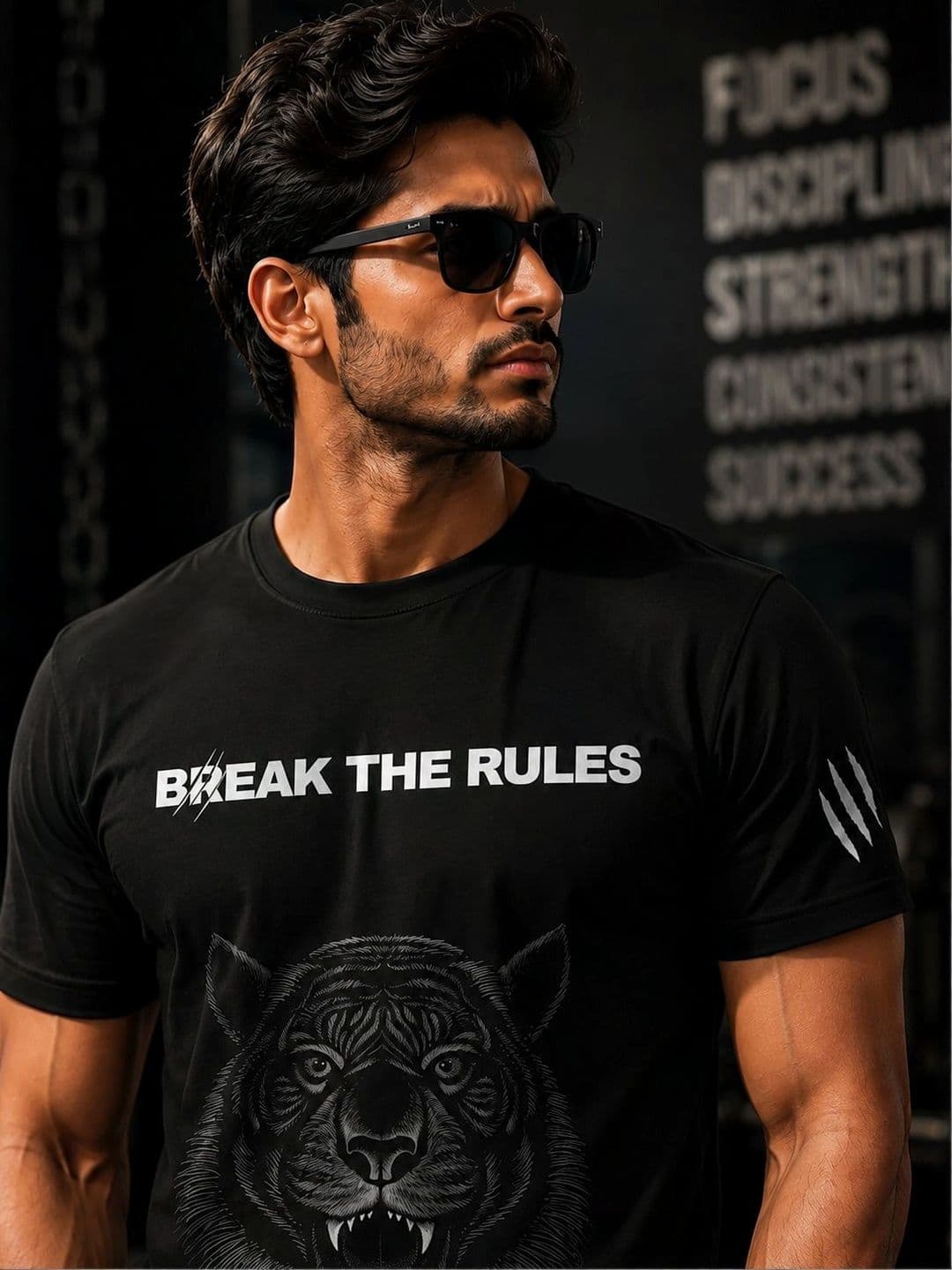 Warrior World Men Printed Pure Cotton T-shirt thumbnail 2