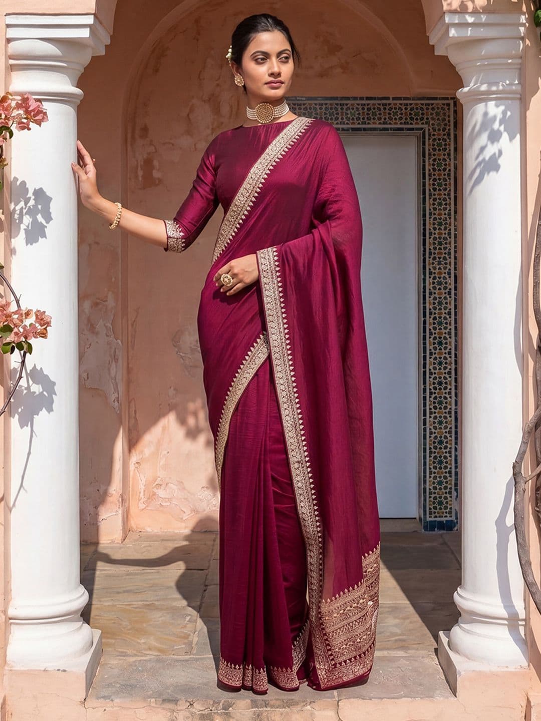 kasee Embroidered Saree thumbnail 5