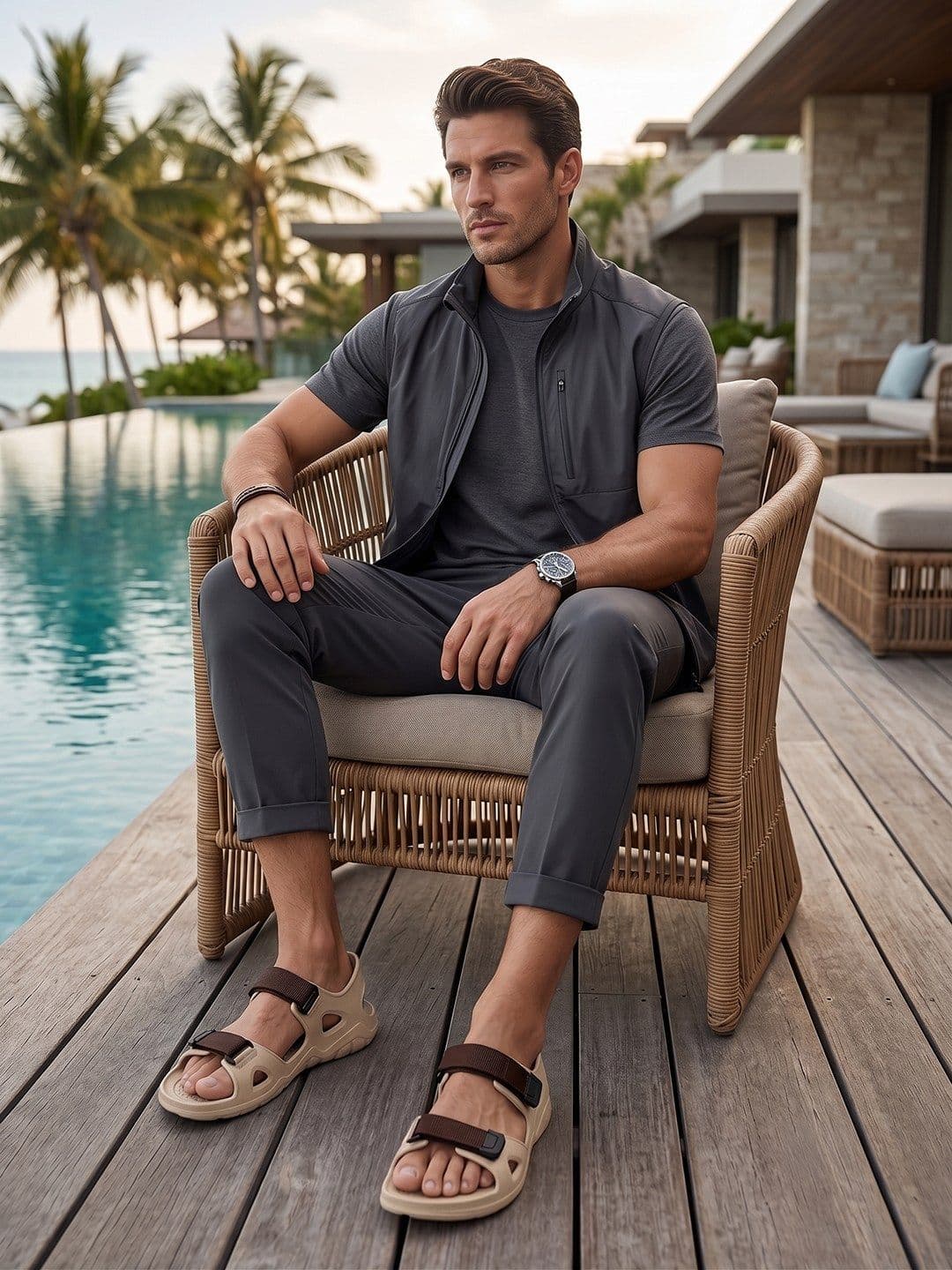 HRX by Hrithik Roshan Men PU Sandals thumbnail 6