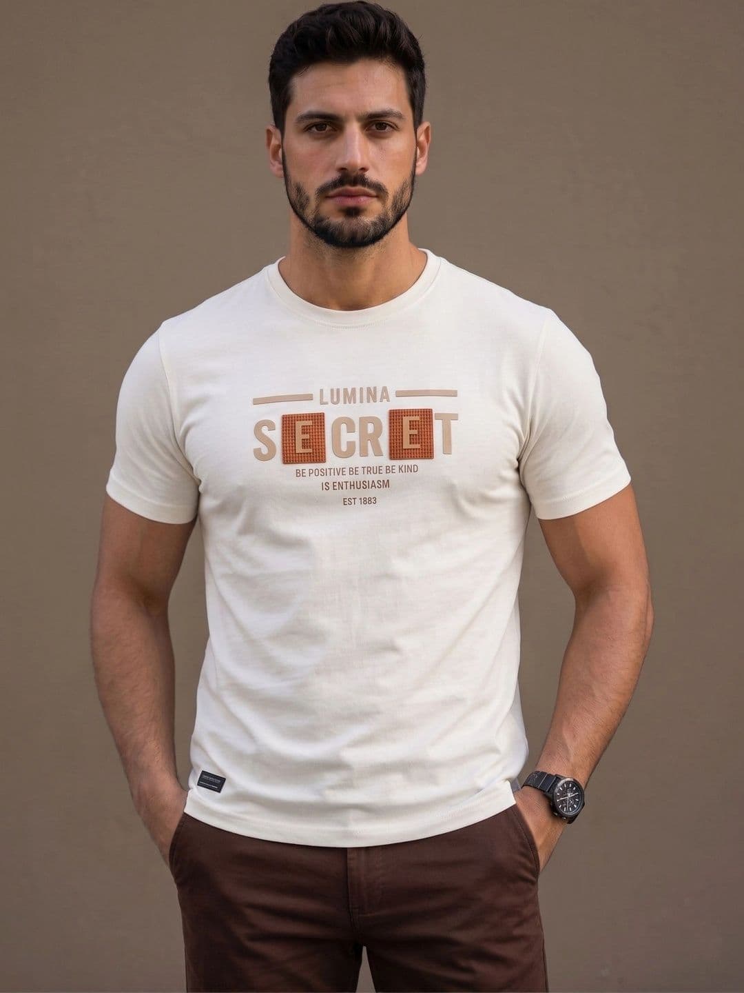 Roadster Men Typography Printed T-shirt thumbnail 5