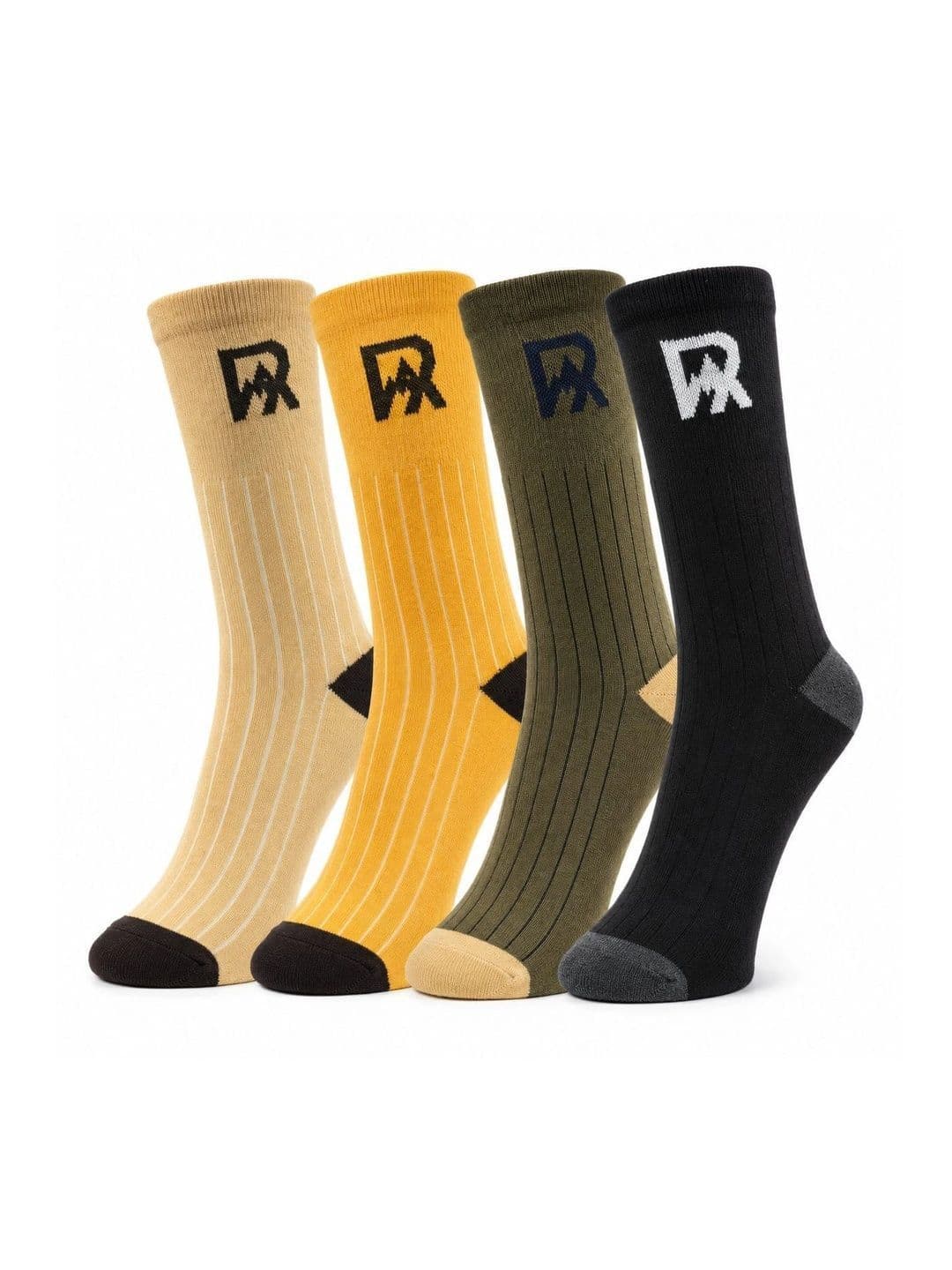 Roadster Men Pack of 4 Cotton Blend Assorted Striped Above Ankle Socks - view 1