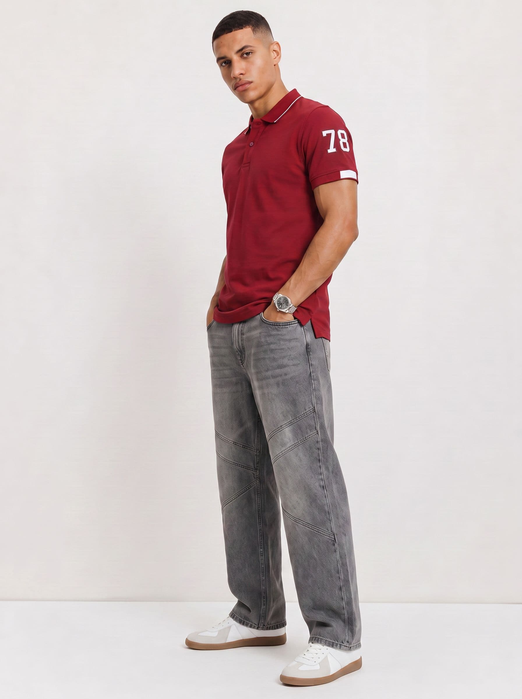 The Roadster Life Co. Polo Collar Pure Cotton T-shirt thumbnail 2