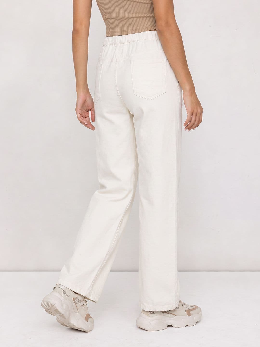 The Roadster Life Co. Women Wide Leg Elasticated Jeans thumbnail 6