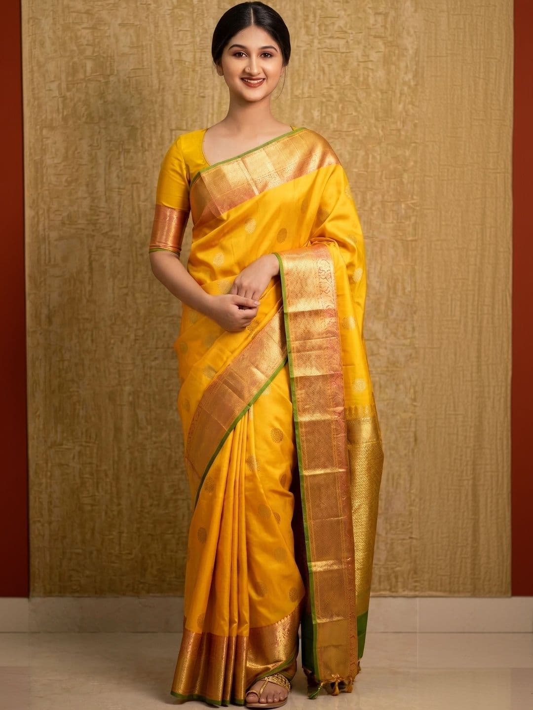 MITAL ENTERPRISE Woven Design Zari Art Silk Saree - view 1