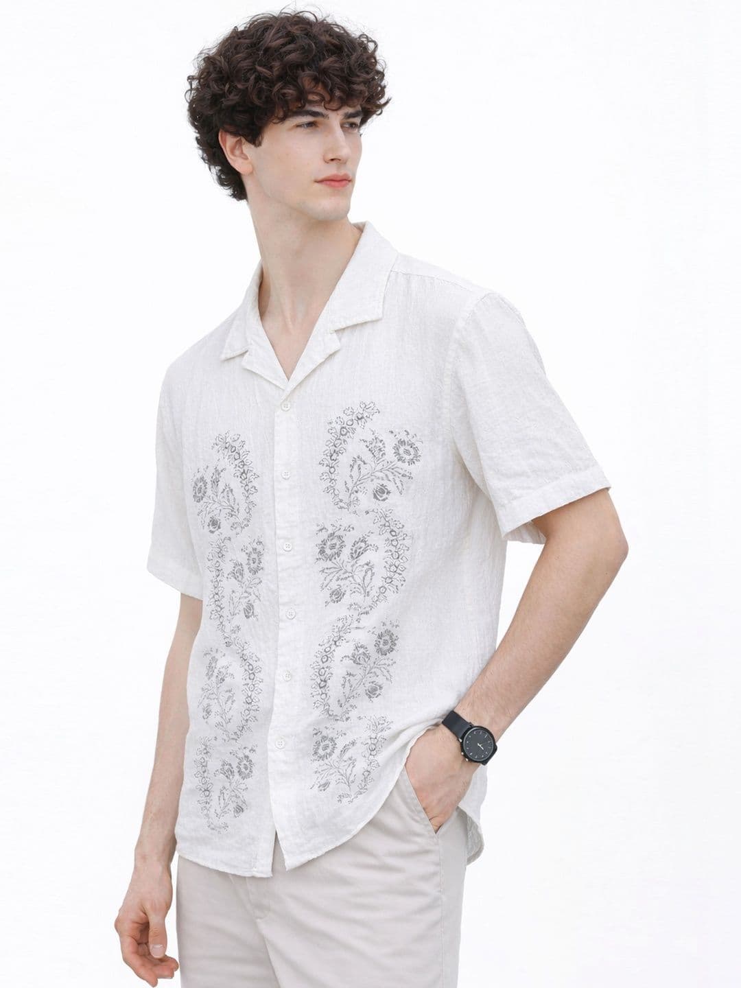 Mast & Harbour Men Relaxed Floral Printed Casual Shirt thumbnail 7