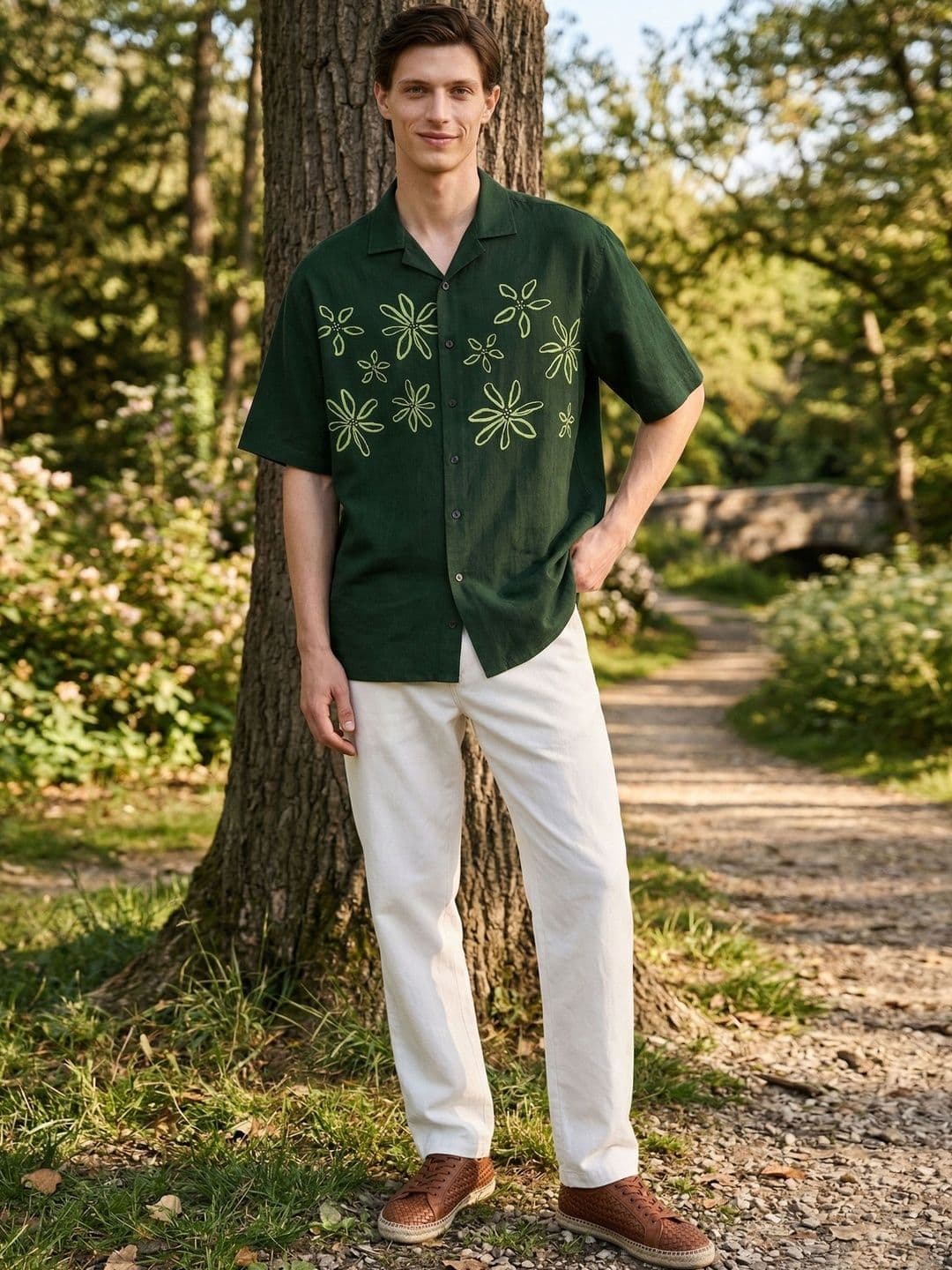 Mast & Harbour Men Relaxed Floral Printed Casual Shirt thumbnail 2