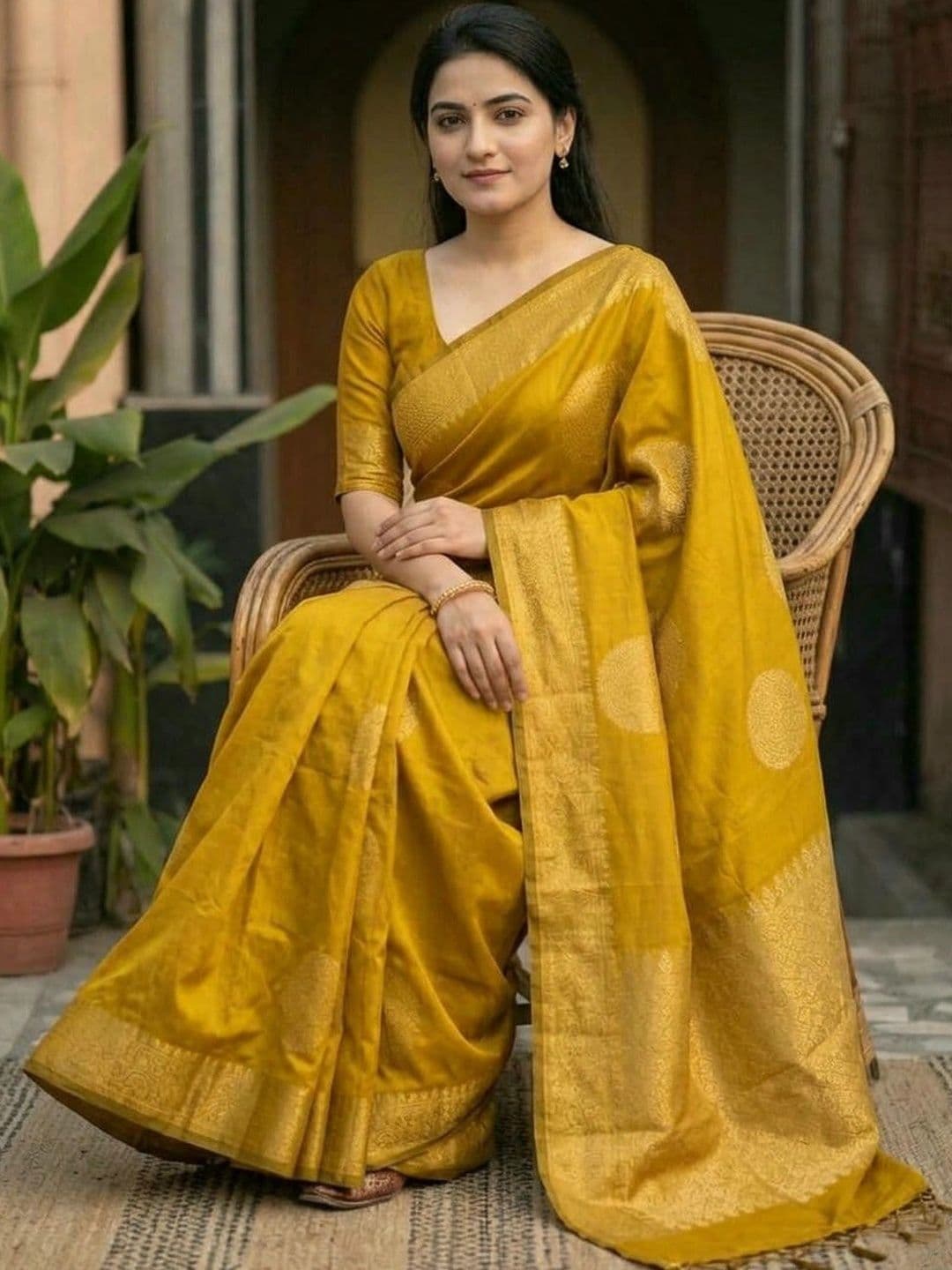 MITAL ENTERPRISE Zari Art Silk Saree thumbnail 4