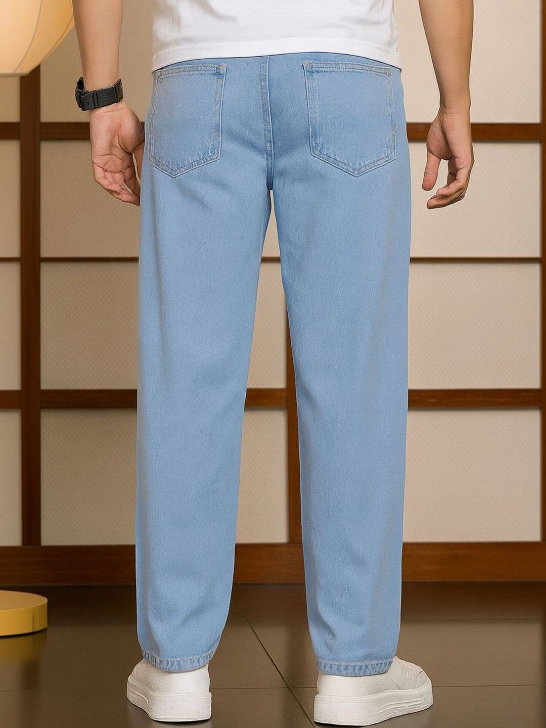 UNIFAV FASHION Men Straight Fit Mid-Rise Jeans thumbnail 2