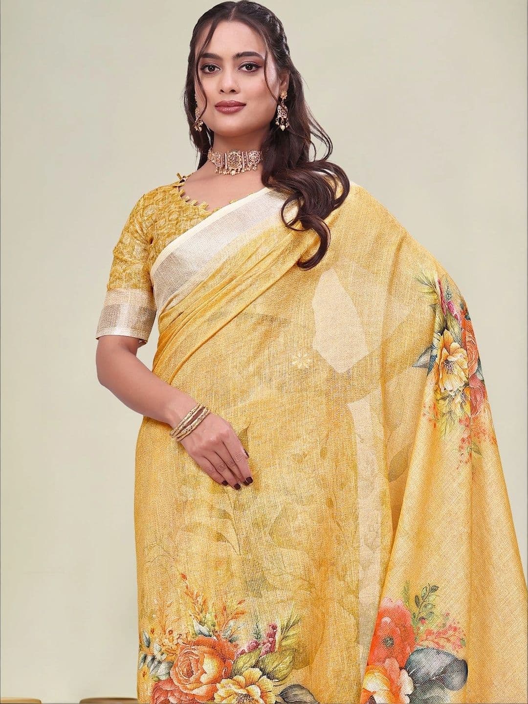 KALINI Floral Saree thumbnail 6