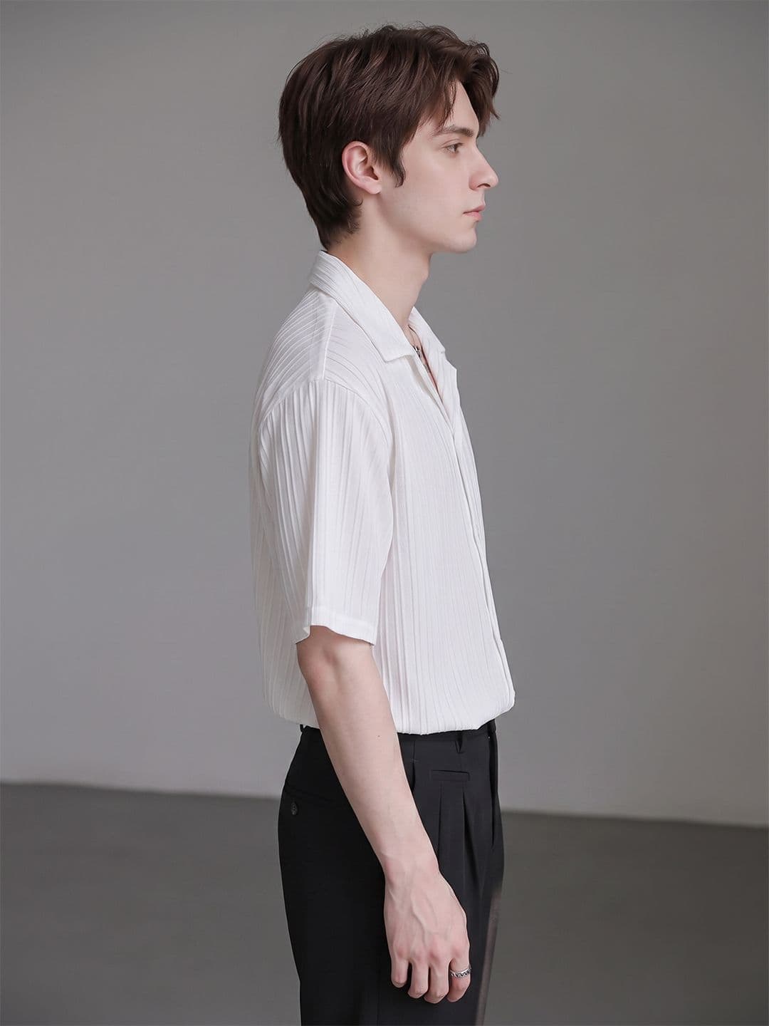 Suo Men Boxy Casual Shirt thumbnail 3