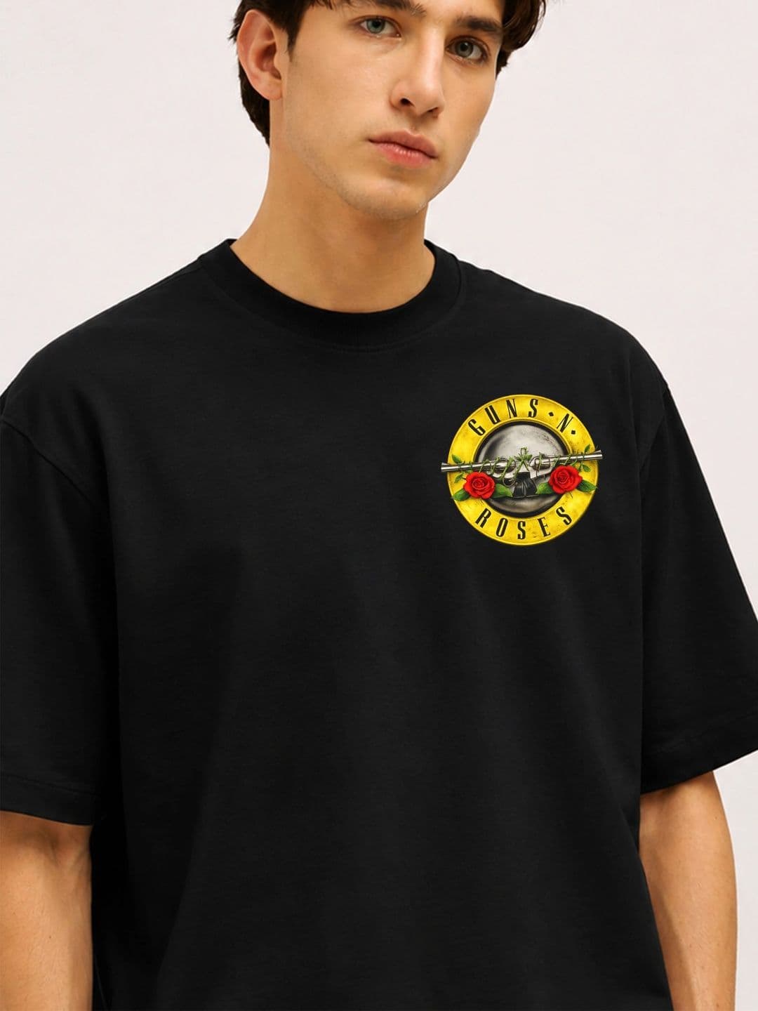 Moda rapido X TOGS & TERRE Men Printed Drop-Shoulder Sleeves Organic Cotton Blend T-shirt thumbnail 2