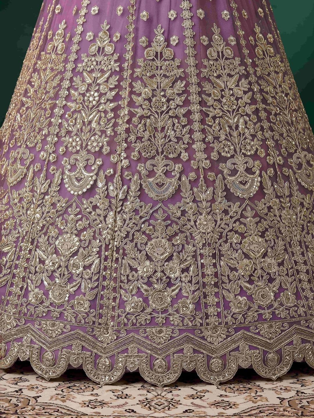 Zeel Clothing Embroidered Semi-Stitched Lehenga & Unstitched Blouse With Dupatta thumbnail 2