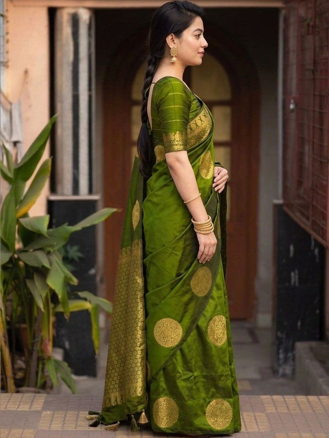 MITAL ENTERPRISE Zari Art Silk Saree thumbnail 5
