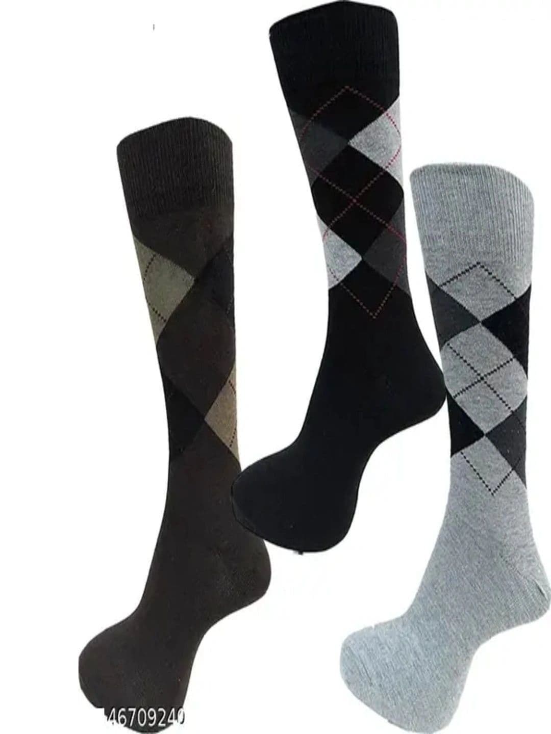PinKit Men Pack of 5 Assorted Patterned Calf Length Socks thumbnail 3