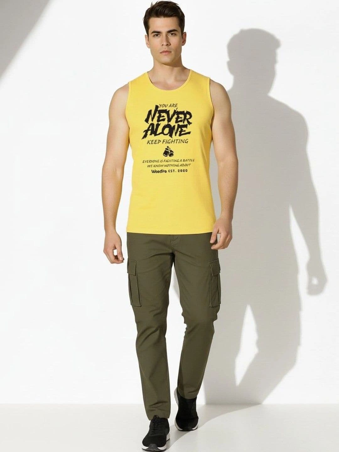SKY HARBOAR Pack of 2 Men Typography Printed T-shirt thumbnail 2