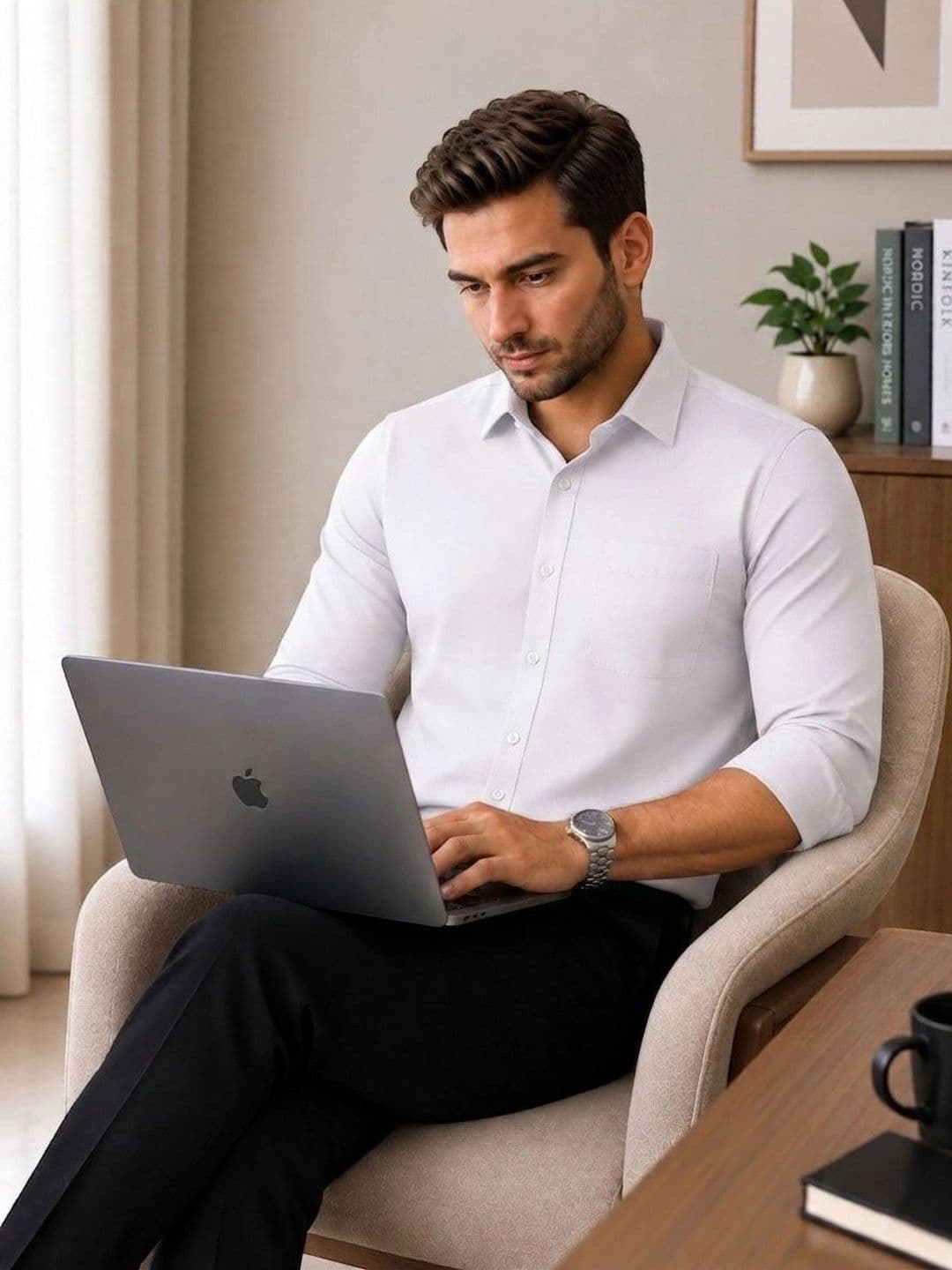 Oomph! Men Classic Formal Shirt thumbnail 4