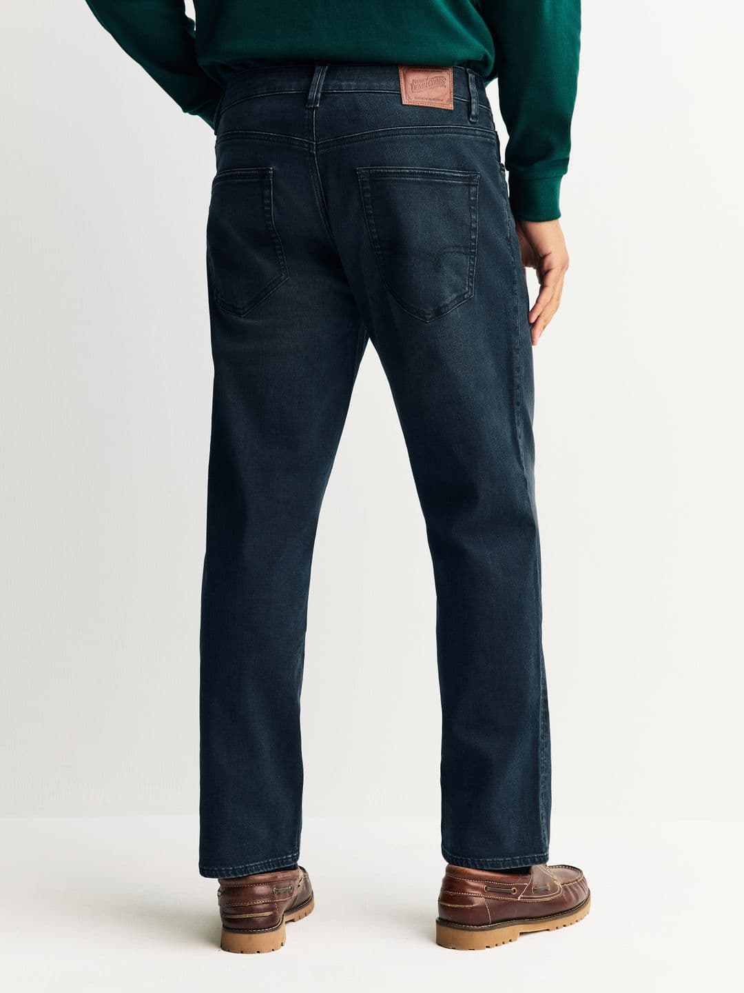 NEXT Men Straight  Fit Mid-Rise Light Fade Stretchable Jeans thumbnail 3