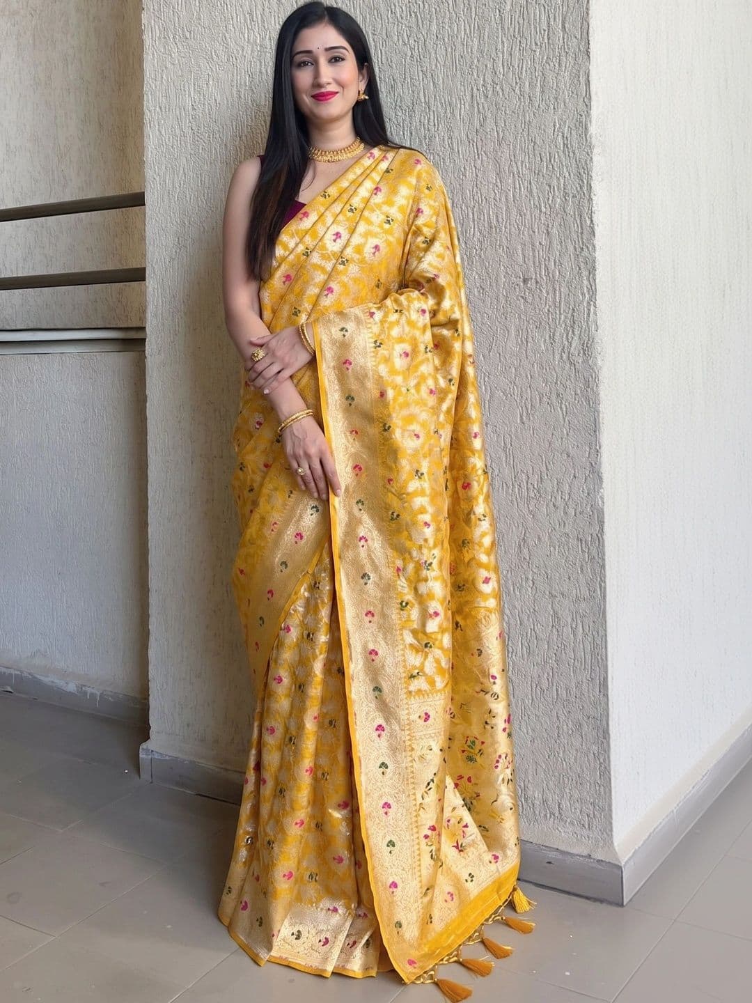 MITAL ENTERPRISE Zari Art Silk Saree - view 1