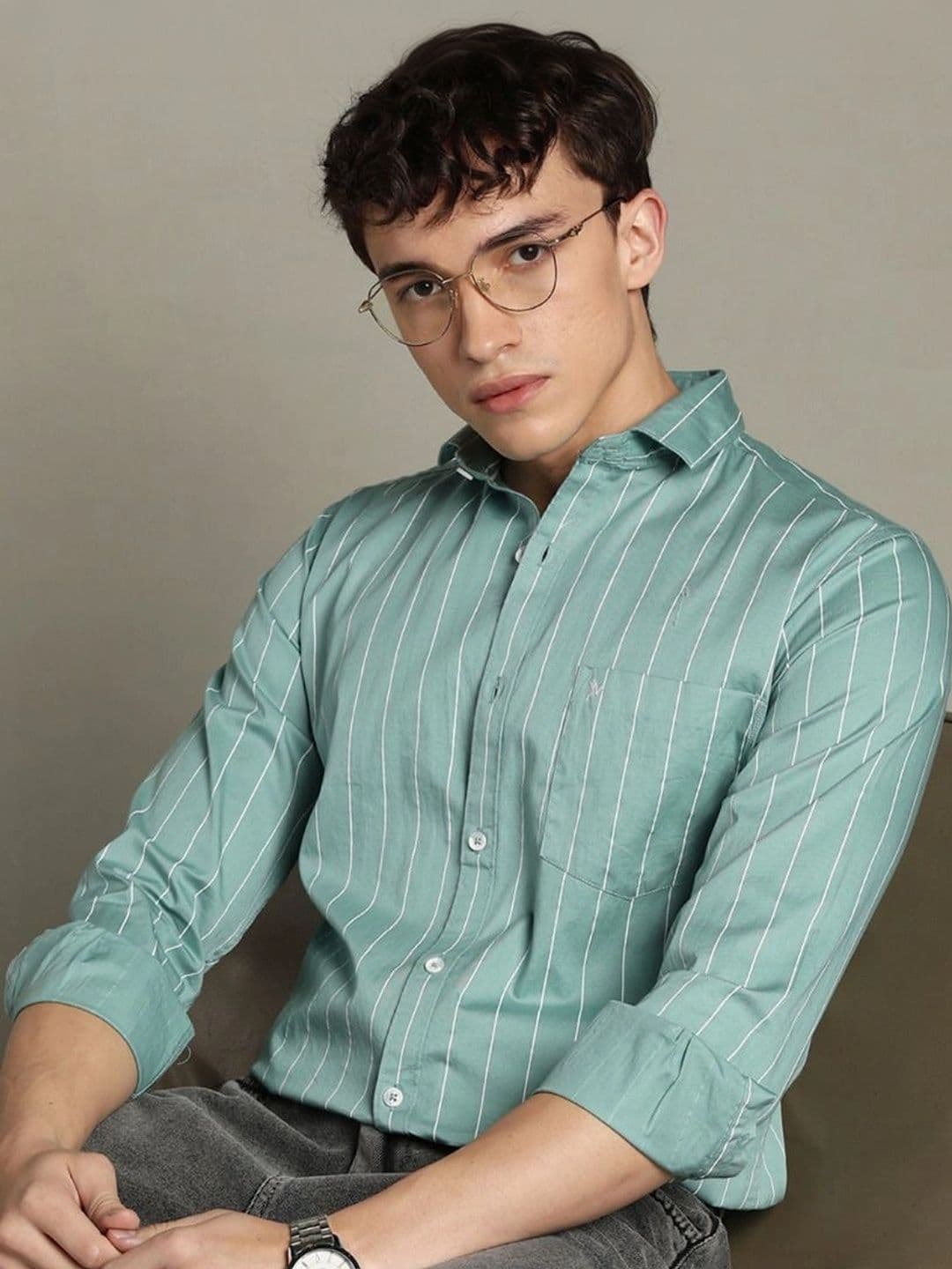 BLUEISLAND Men Comfort Striped Casual Shirt thumbnail 3