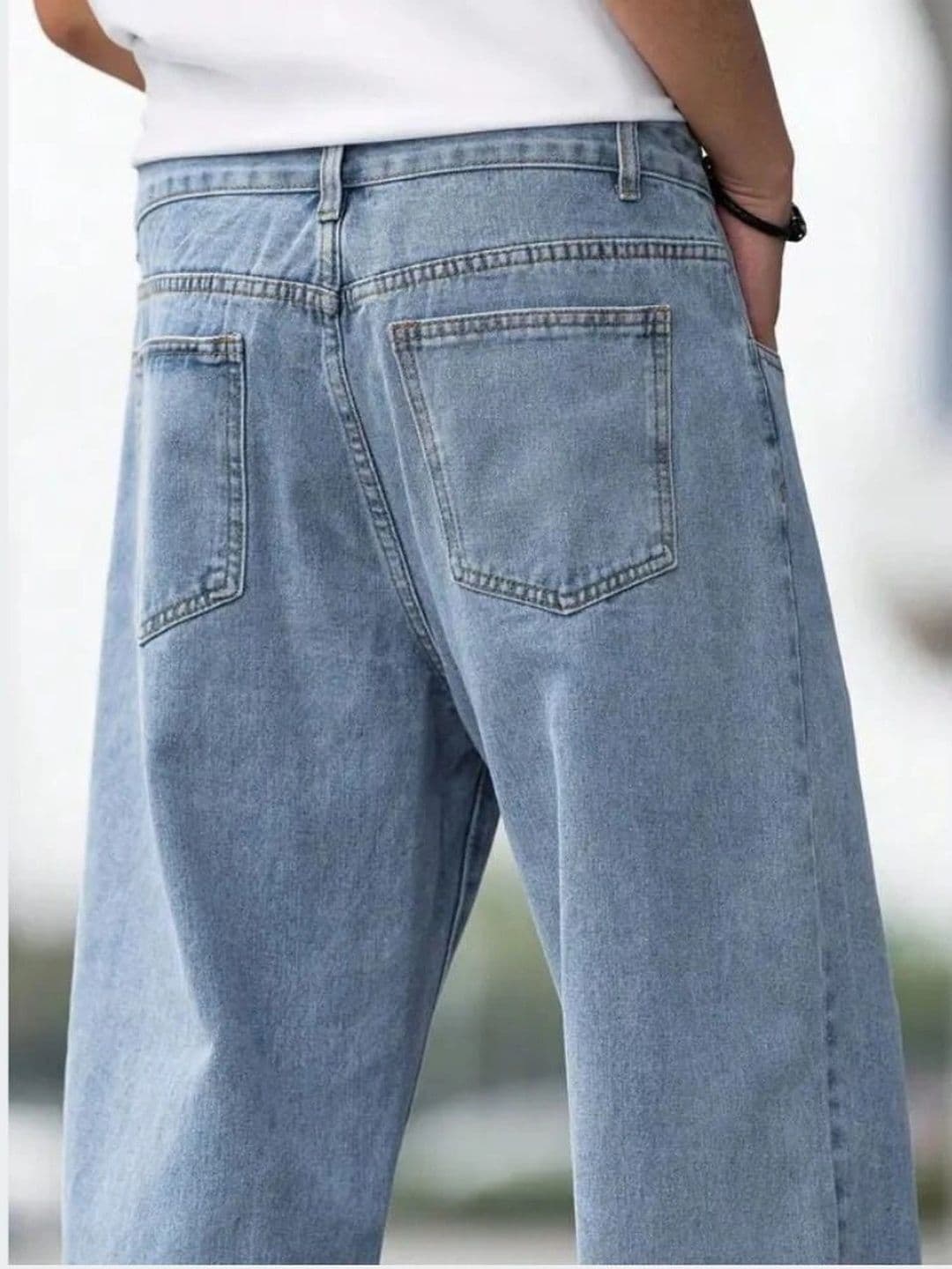 UNIFAV FASHION Men Straight Fit Mid-Rise Jeans thumbnail 2