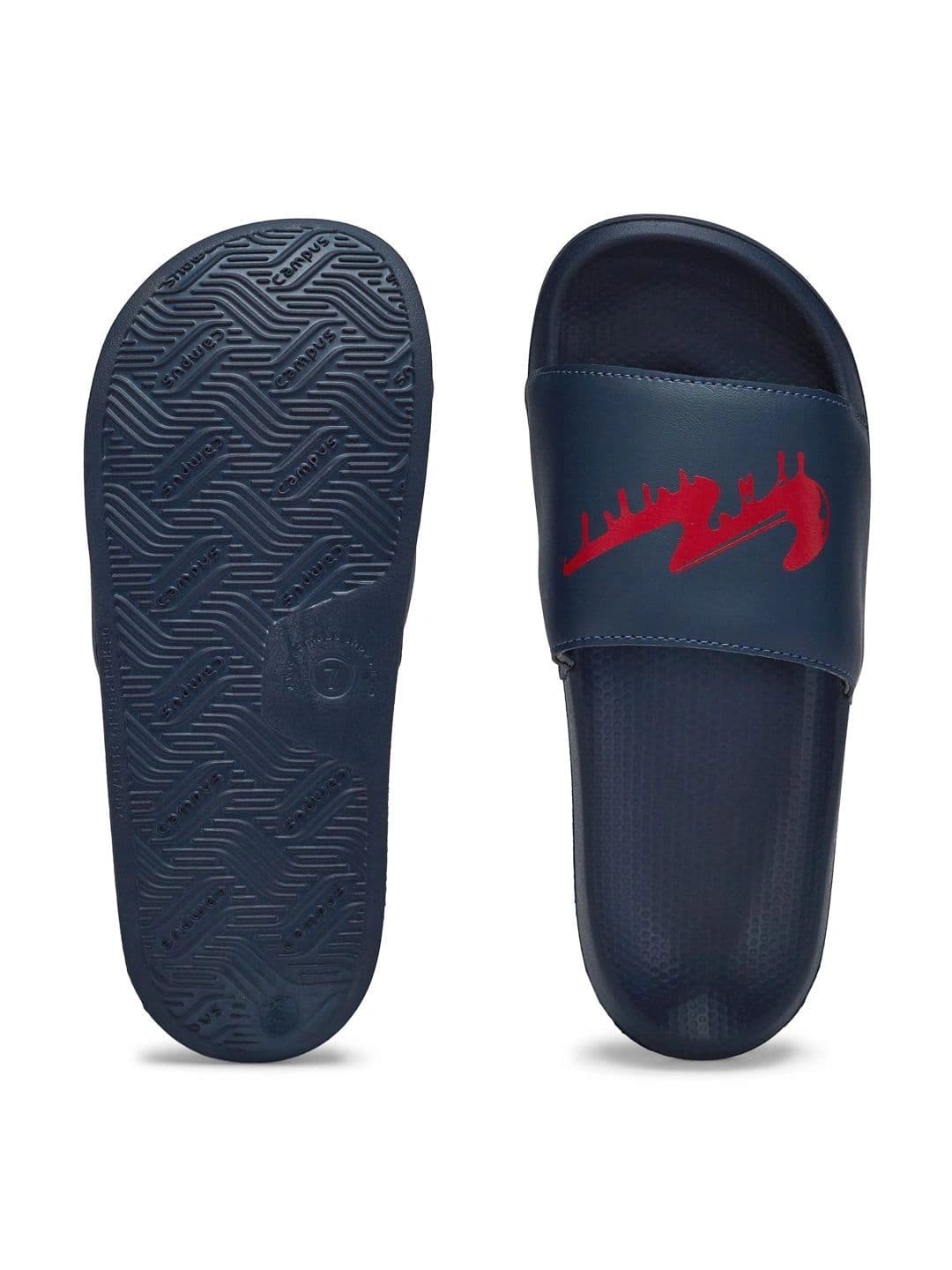 Campus Men Printed Sliders thumbnail 2