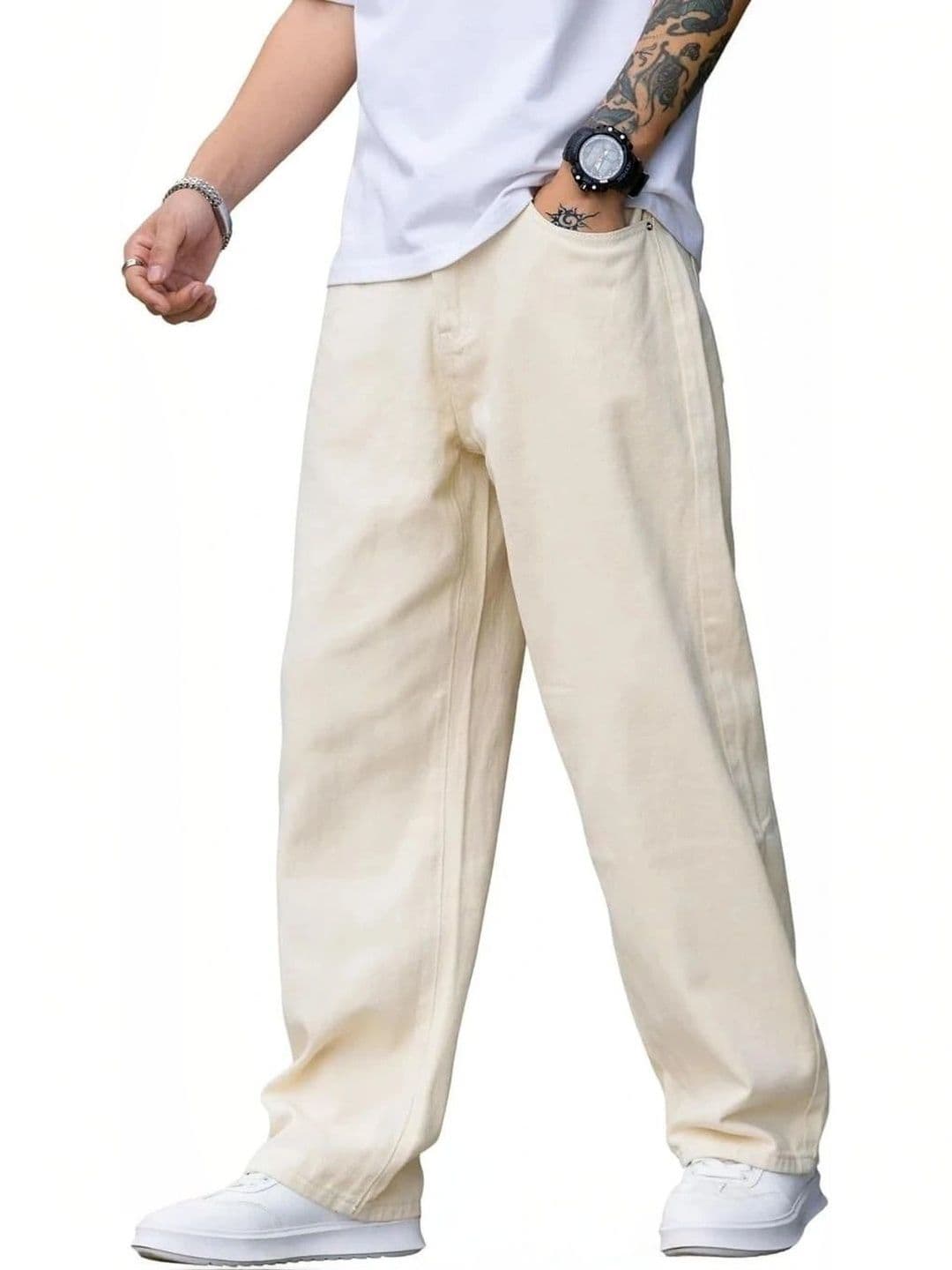 UNIFAV FASHION Men Straight Fit Mid-Rise Jeans thumbnail 2