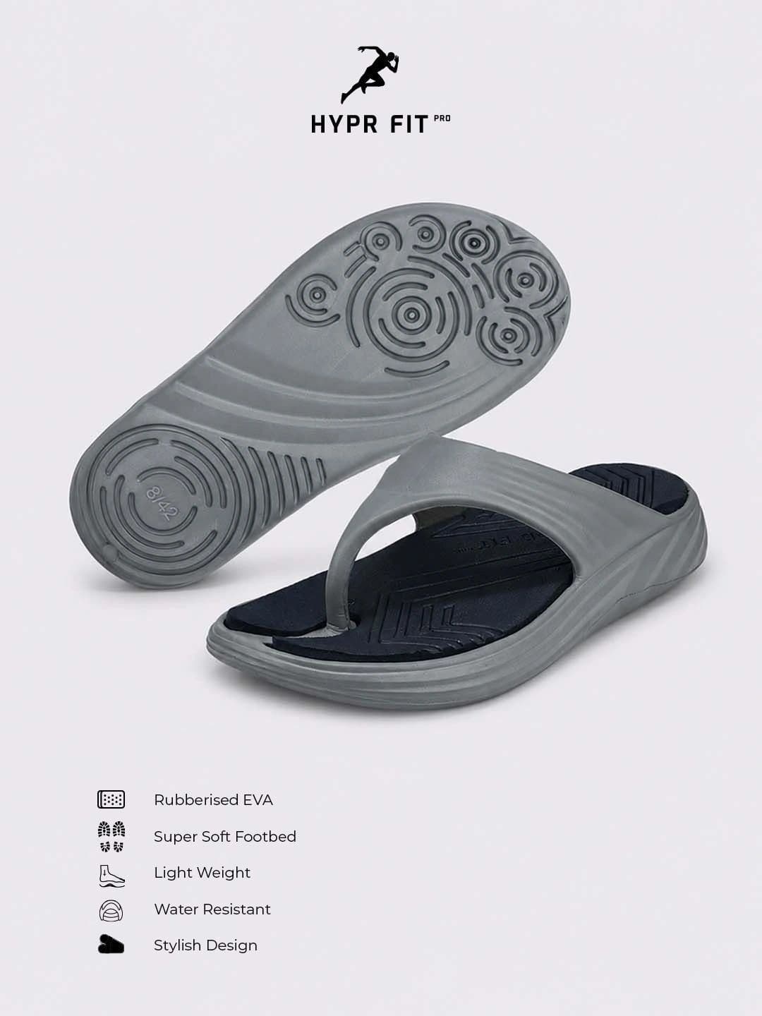 HYPR FIT Pro HydraHype Solid EVA V-Strap Cushioned Arch Support Slippers thumbnail 4