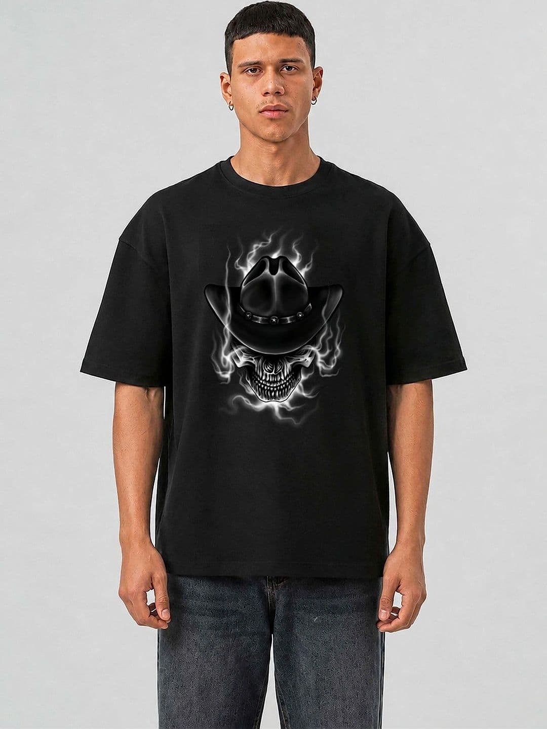 Mast & Harbour Men Printed Drop-Shoulder Sleeves T-shirt - view 1