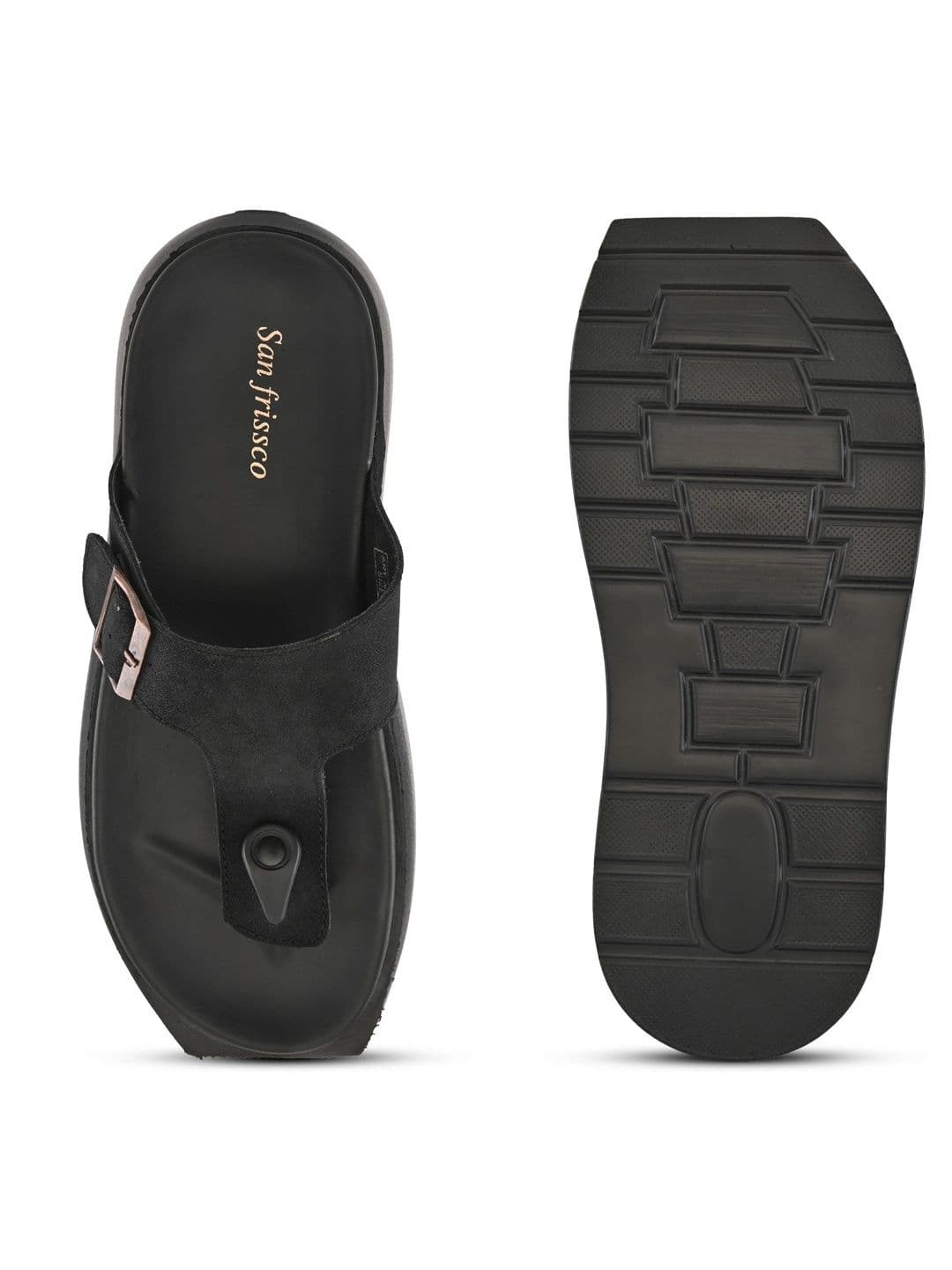San Frissco Men Suede Comfort Sandals thumbnail 3