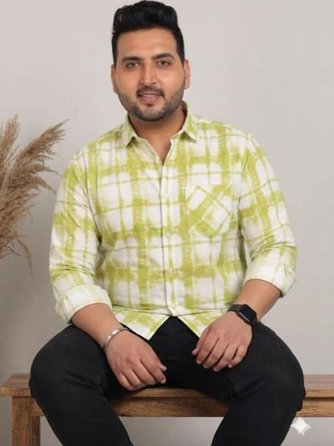 ADWYN PETER Men Classic Checked Casual Shirt thumbnail 5
