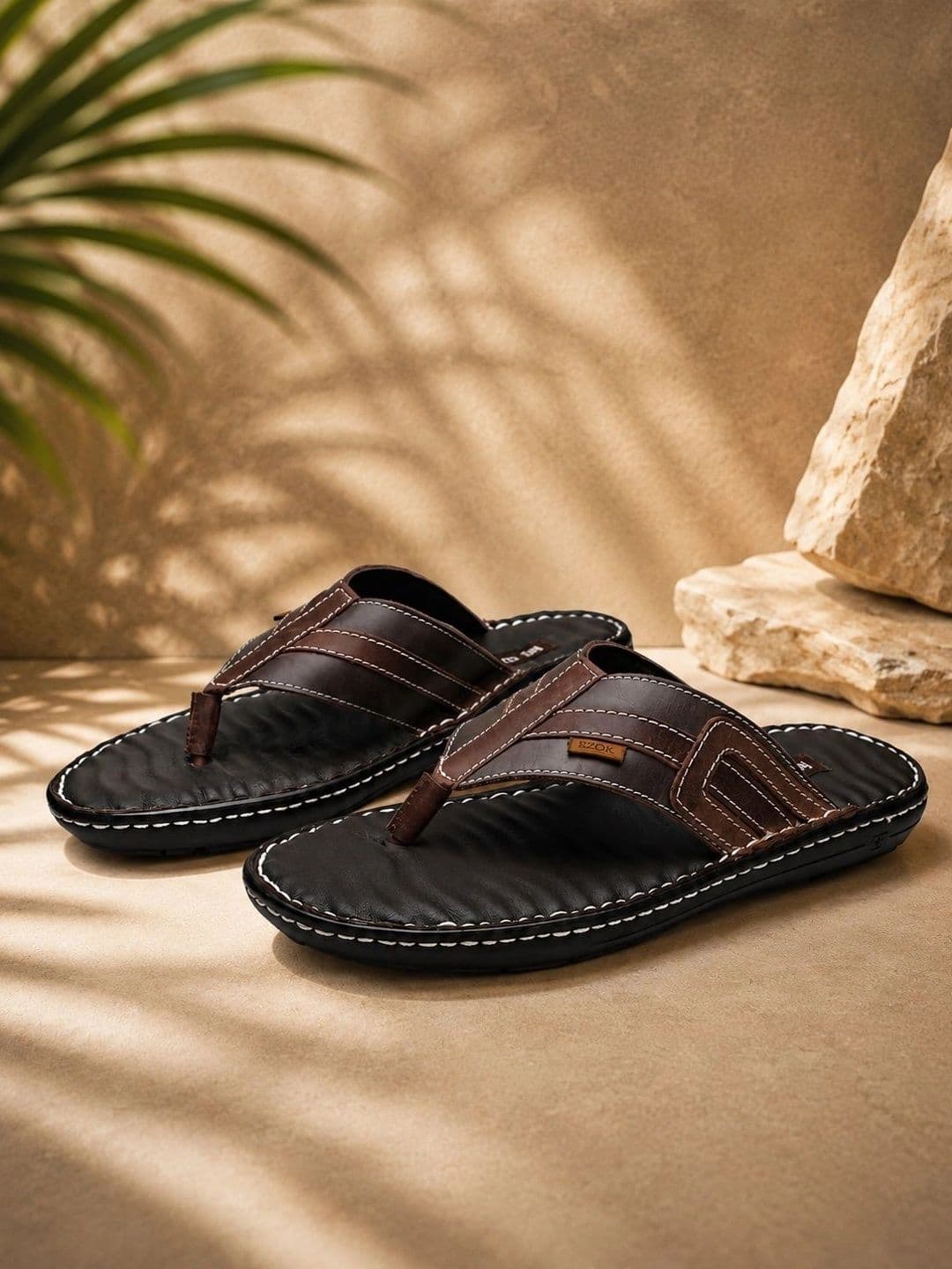 EZOK Men Leather Comfort Sandals - view 1