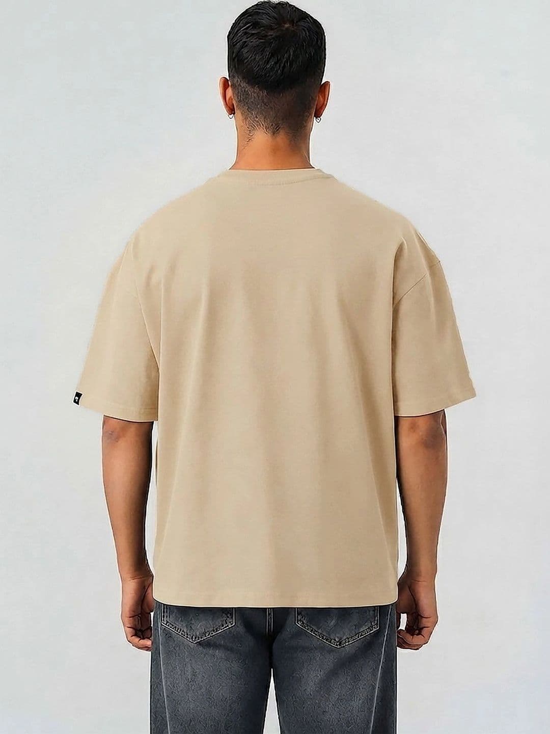 Mast & Harbour Men Printed Drop-Shoulder Sleeves T-shirt thumbnail 4