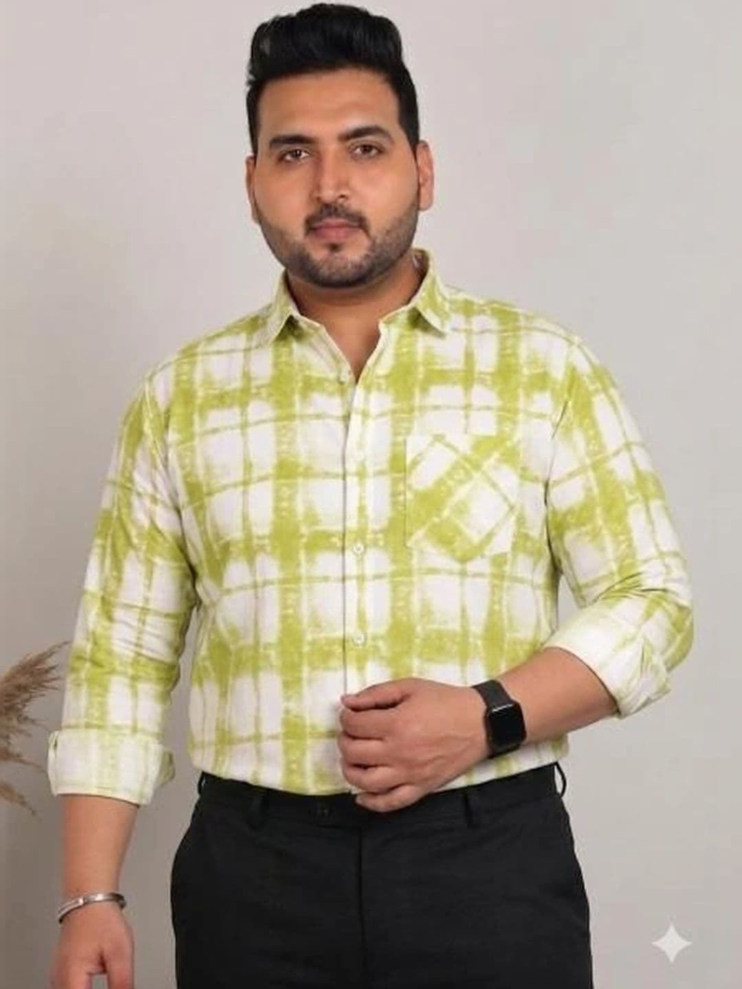 ADWYN PETER Men Classic Checked Casual Shirt thumbnail 2